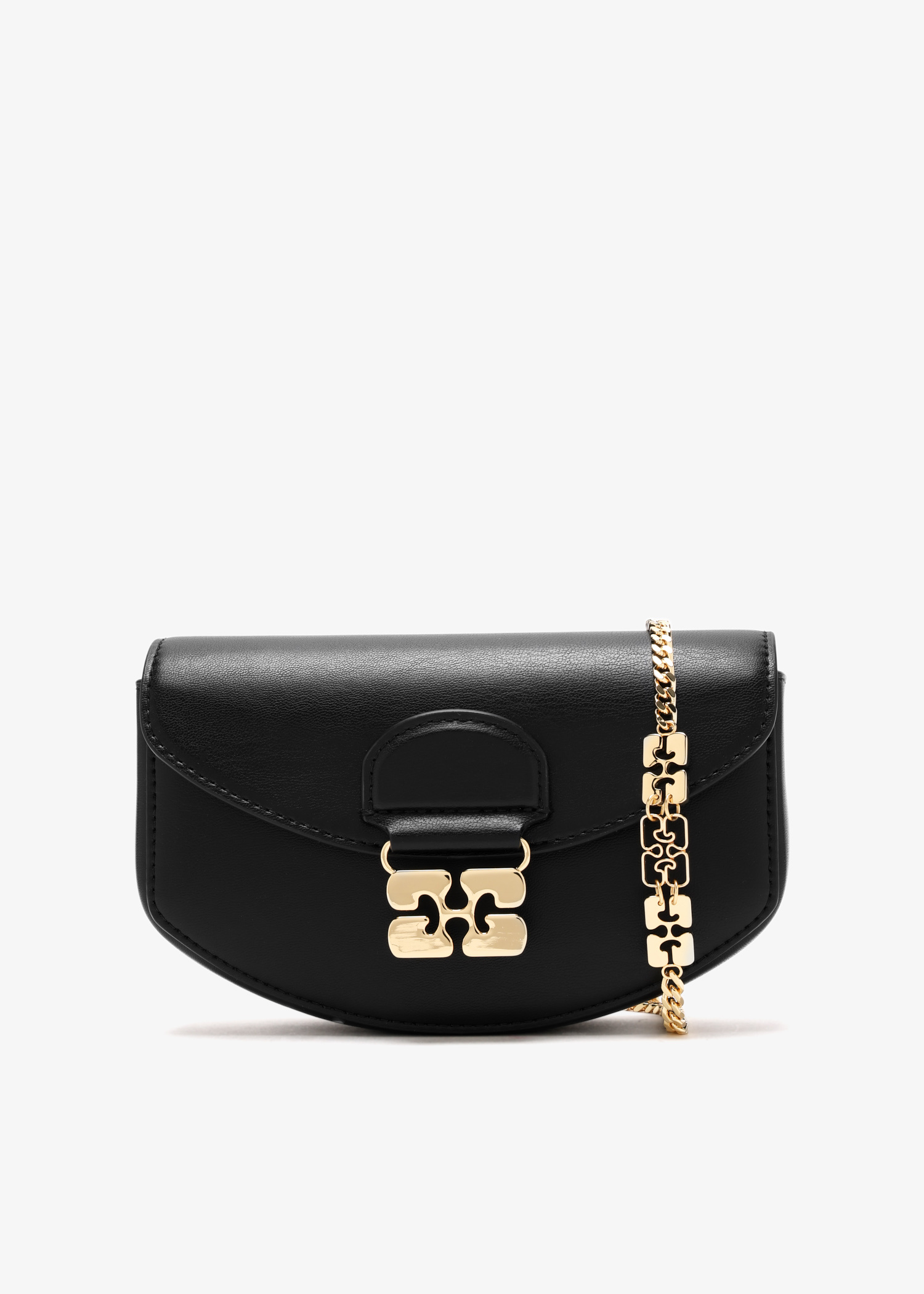 Ganni Apo-G chain wallet for Women - Black in UAE | Level Shoes