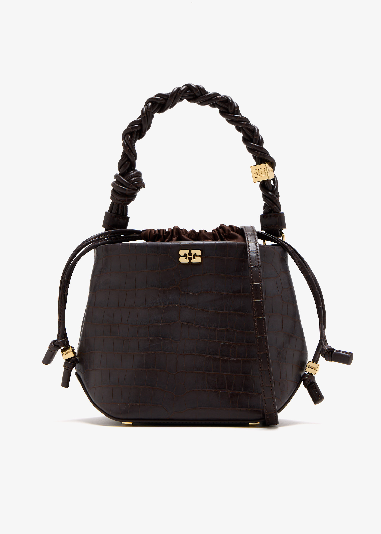 Ganni GANNI Bou bucket bag for Women - Brown in UAE | Level