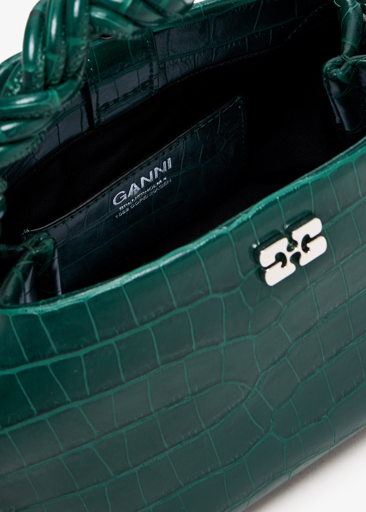 Ganni Mini GANNI Bou bag for Women - Green in UAE | Level Shoes