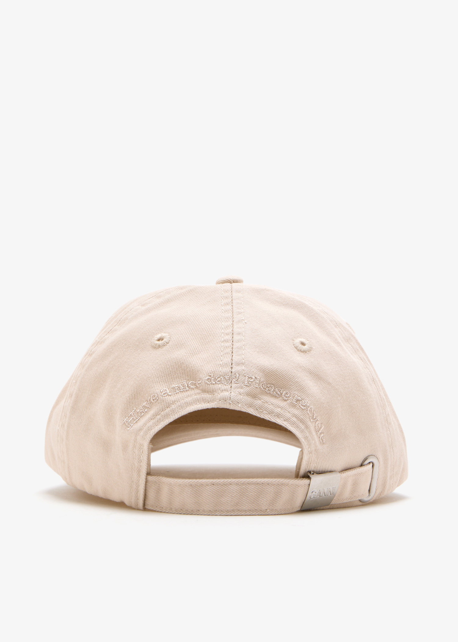 Ganni Logo cap for Women - Beige in UAE | Level Shoes
