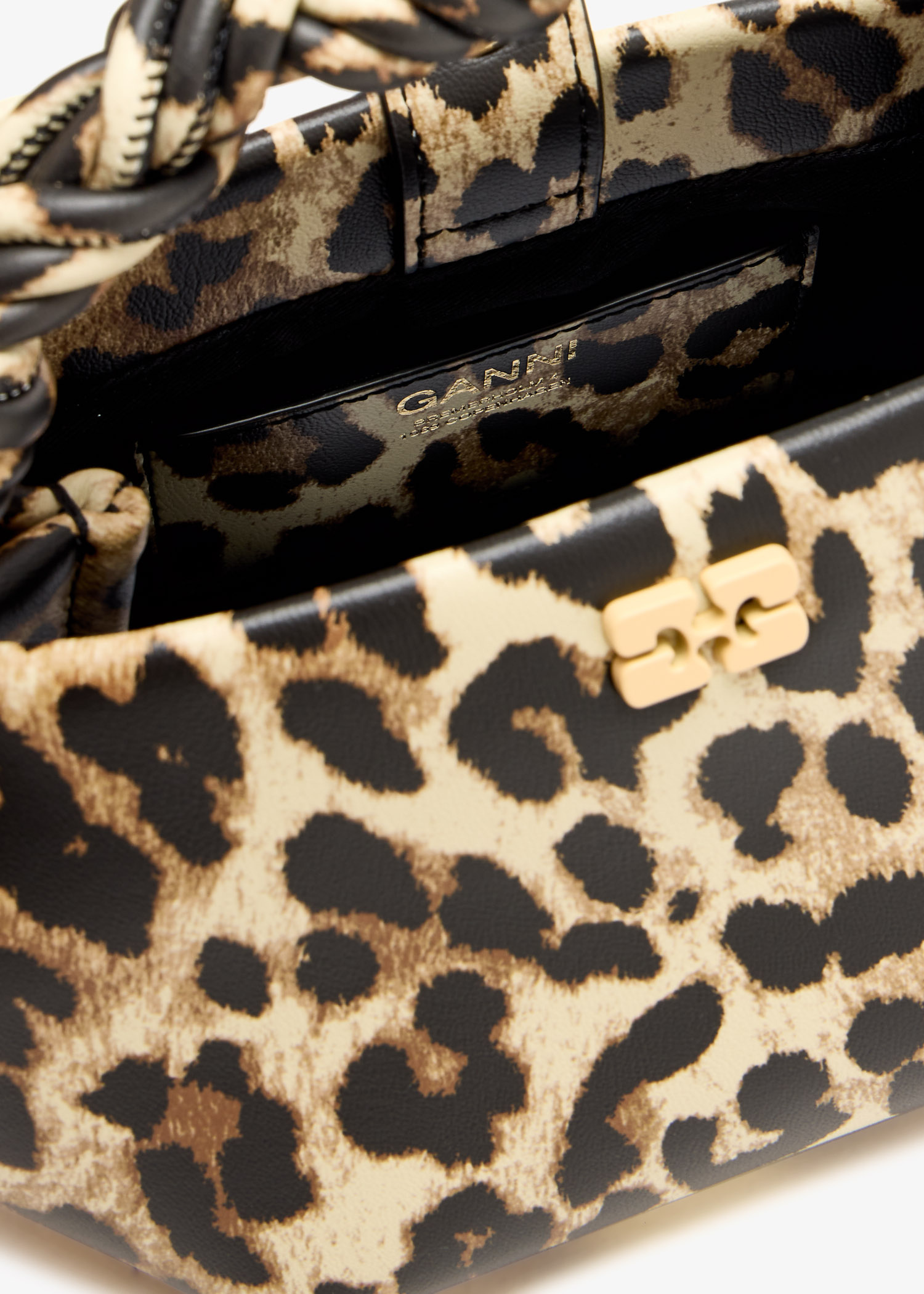 トートバッグ Ganni FW25 GANNI Bags.. (A6948 943) Ganni Mini GANNI Bou bag for Women - Animal Printed in UAE