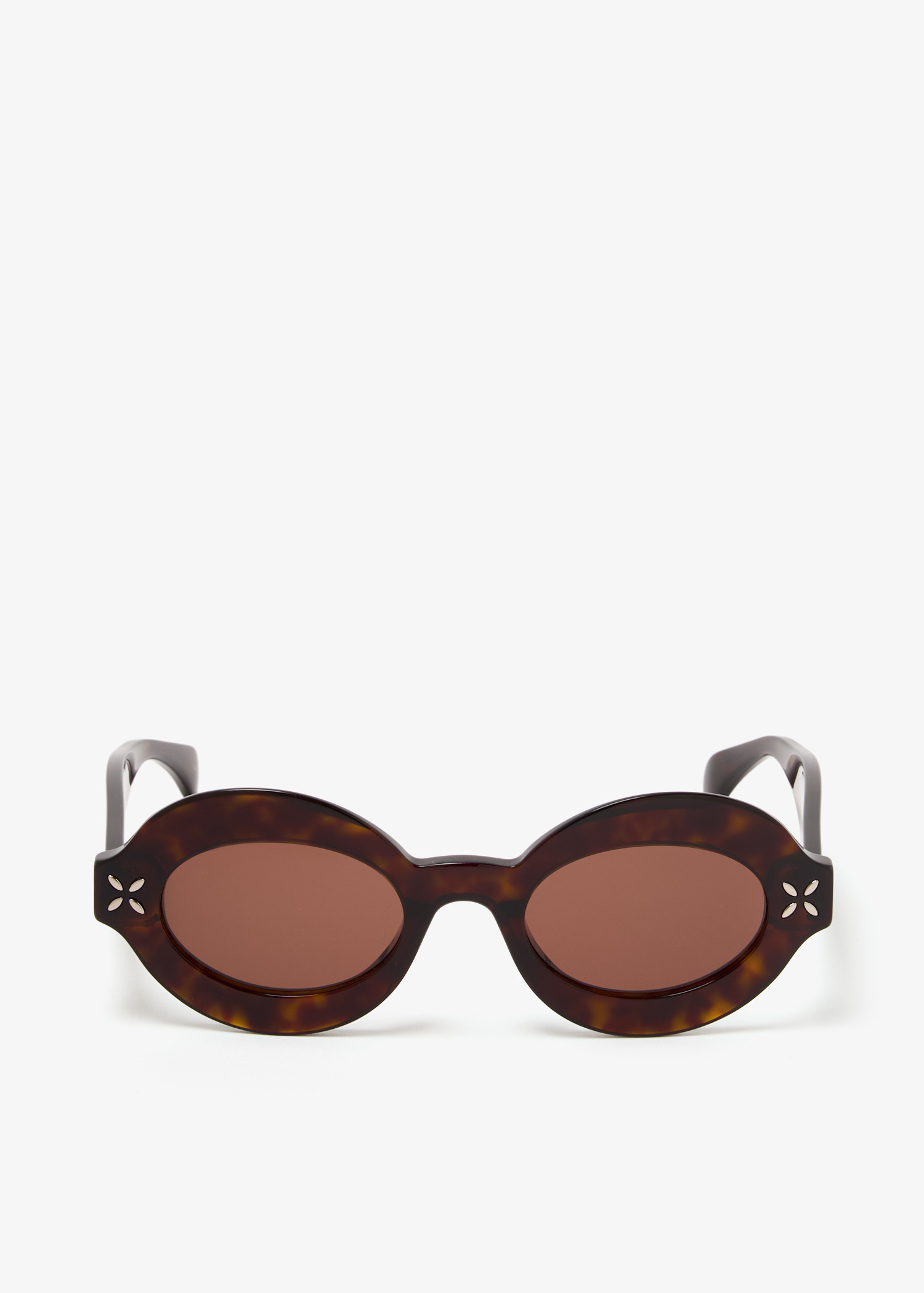 Alaïa Round sunglasses for Women - Brown in UAE | Level Shoes