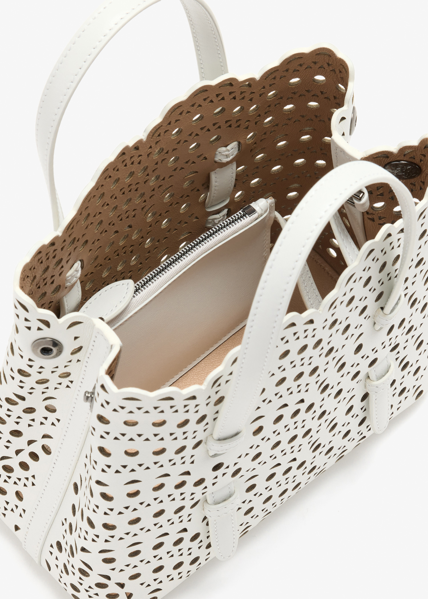 Alaïa Mina 20 bag for Women - White in KSA | Level Shoes