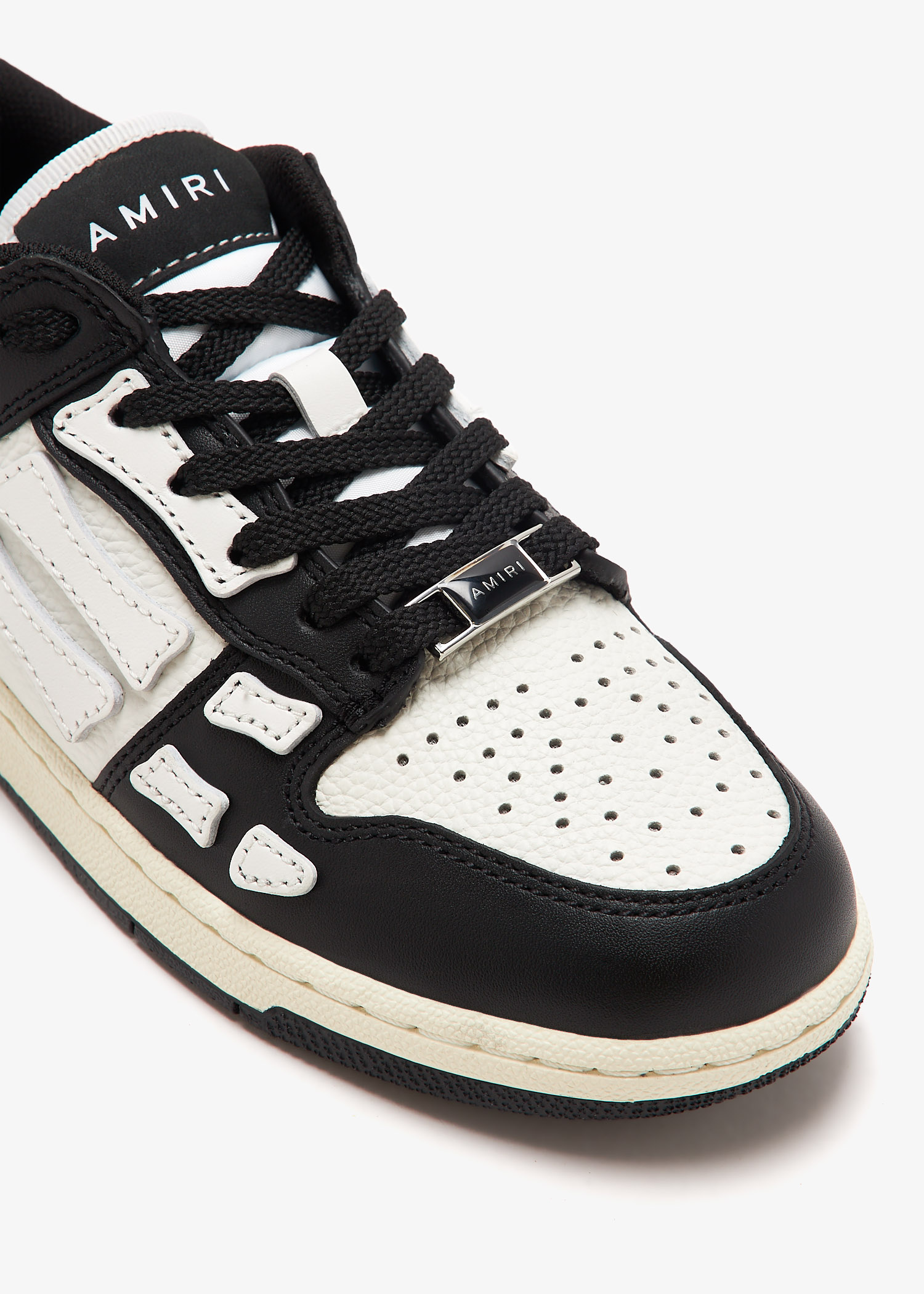 US発レア★AMIRI Skel LowTop スケル ロートップスニーカー 黒 AMIRI Black Skel-Top Low Sneakers Amiri