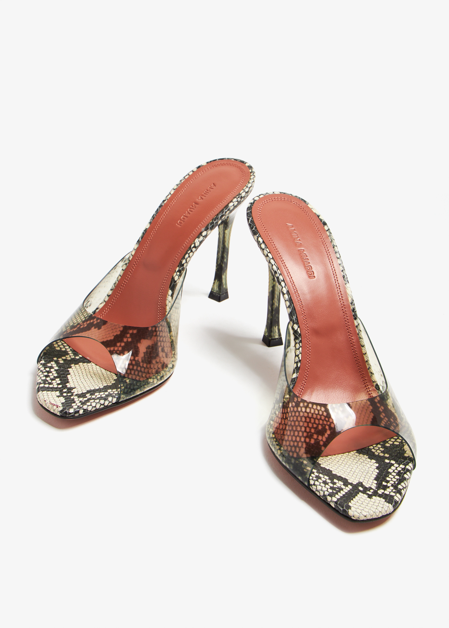 AMINA MUADDI アレクサ ミュール AMINA MUADDI Alexa snake-print PVC mules | NET-A-PORTER