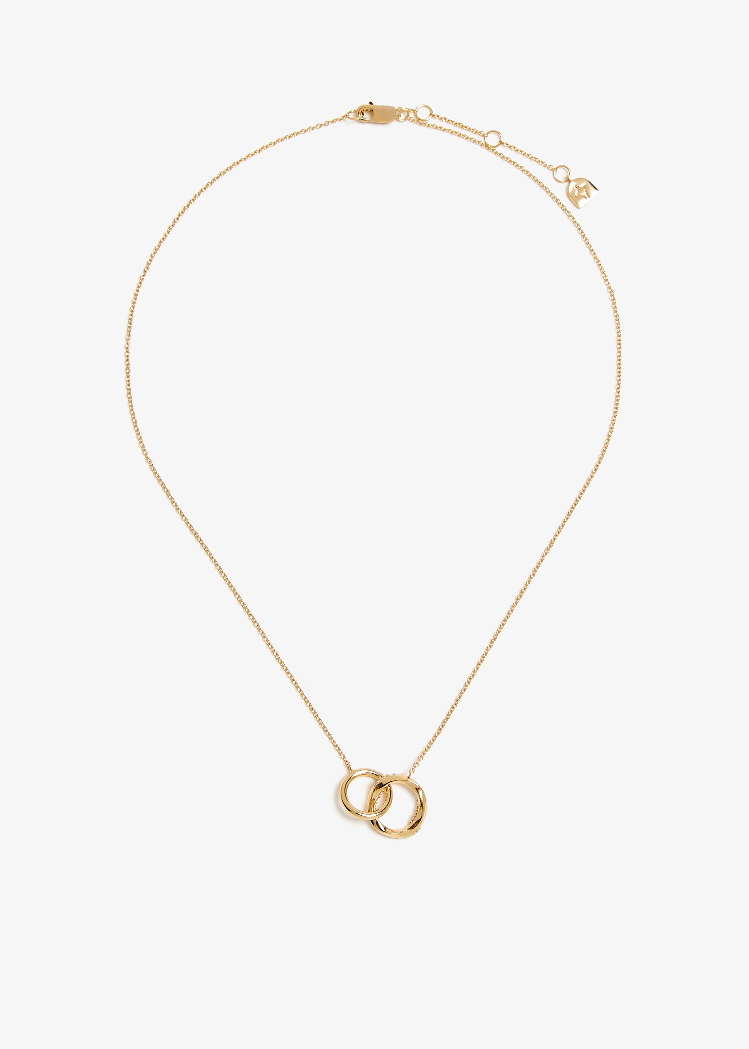 Astrid & Miyu Orbit Crystal chain necklace for Women - Gold