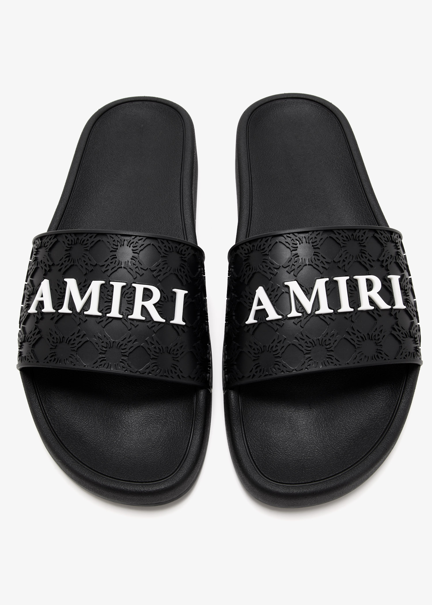 AMIRI MA Quad pool slides for Men - Black in UAE | Level Shoes
