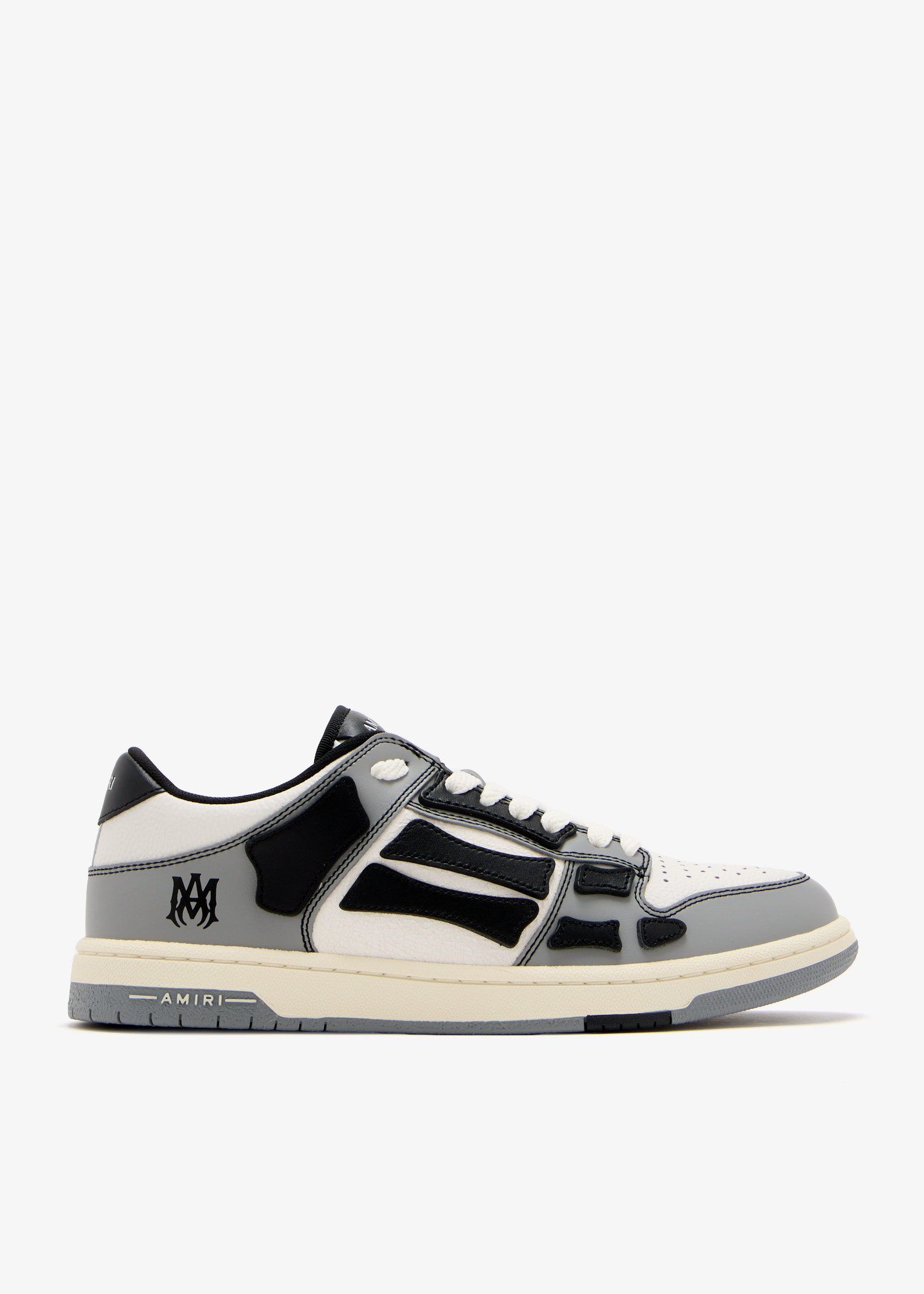 スニーカー AMIRI SS25 \"VARSITY SKEL\" SNEAKER (AMFOSR1077 BLACK) Amiri Black Varsity Skel Sneakers for Women Online USA at