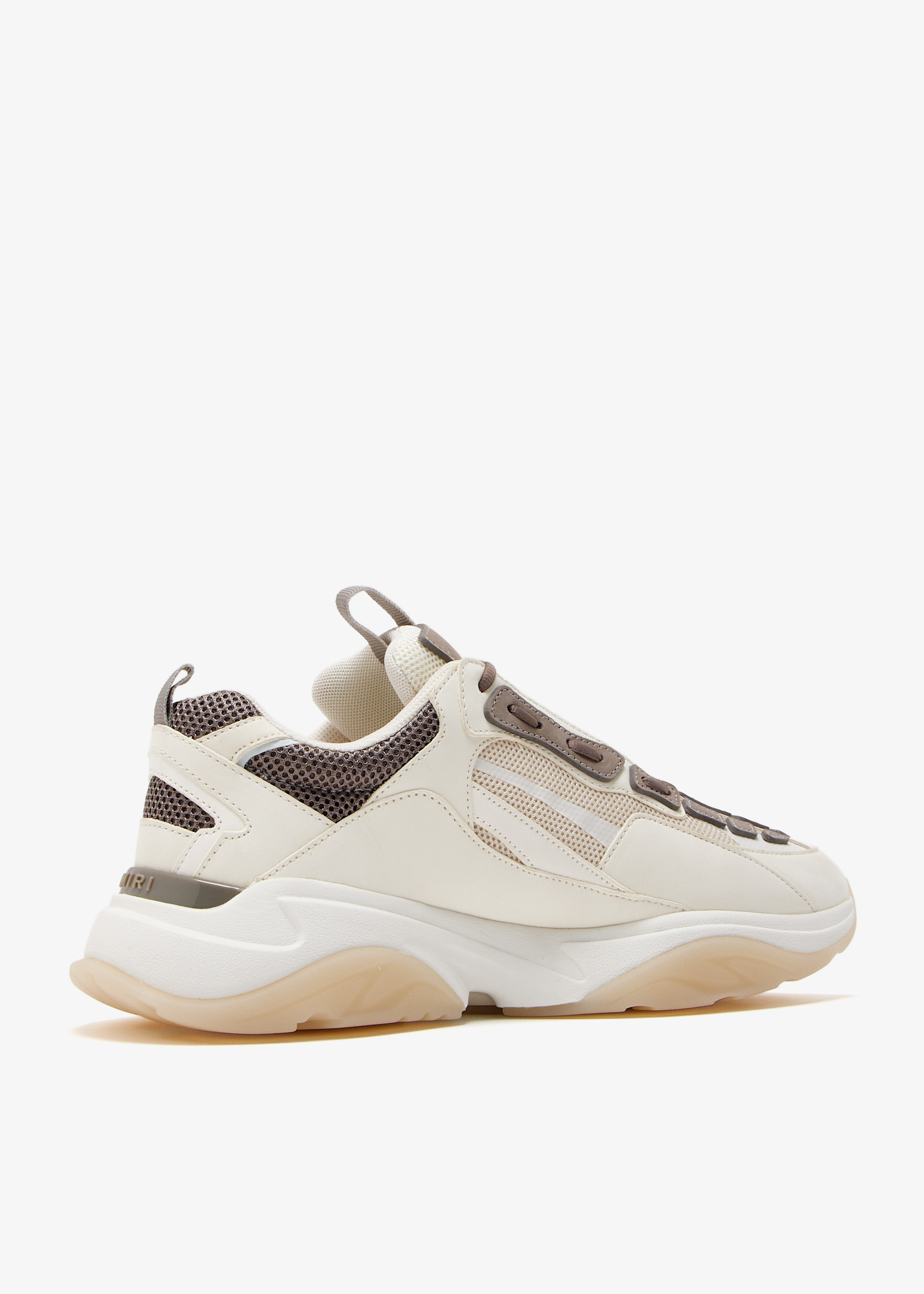 スニーカー AMIRI Men Sneakers AMFOSR1111 699 BIRCH Beige Amiri Classic Low Sneaker in White Pink | FWRD