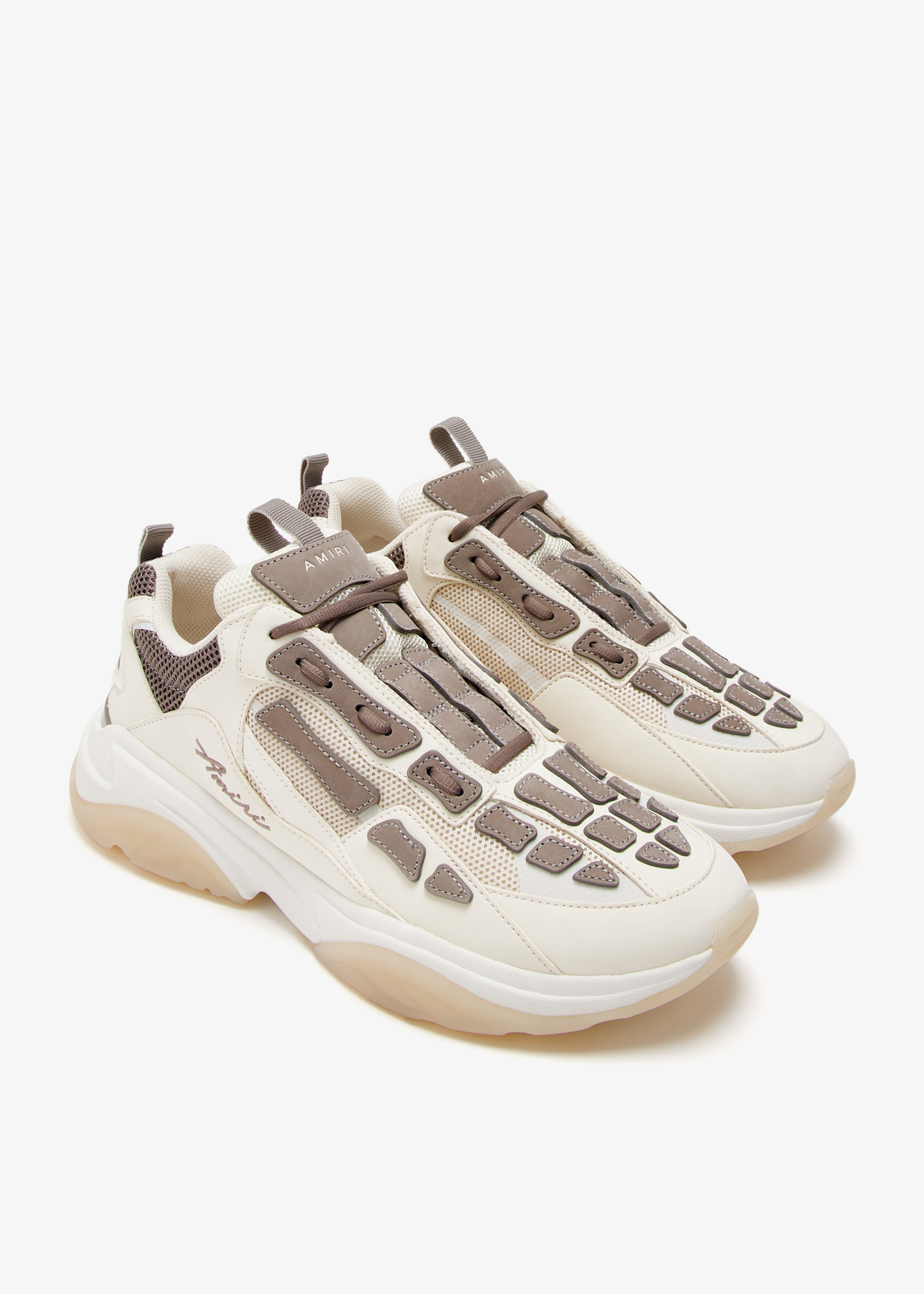 【AMIRI】ボーンランナースニーカー AMIRI Bone Runner Sneakers in Black/Grey Amiri