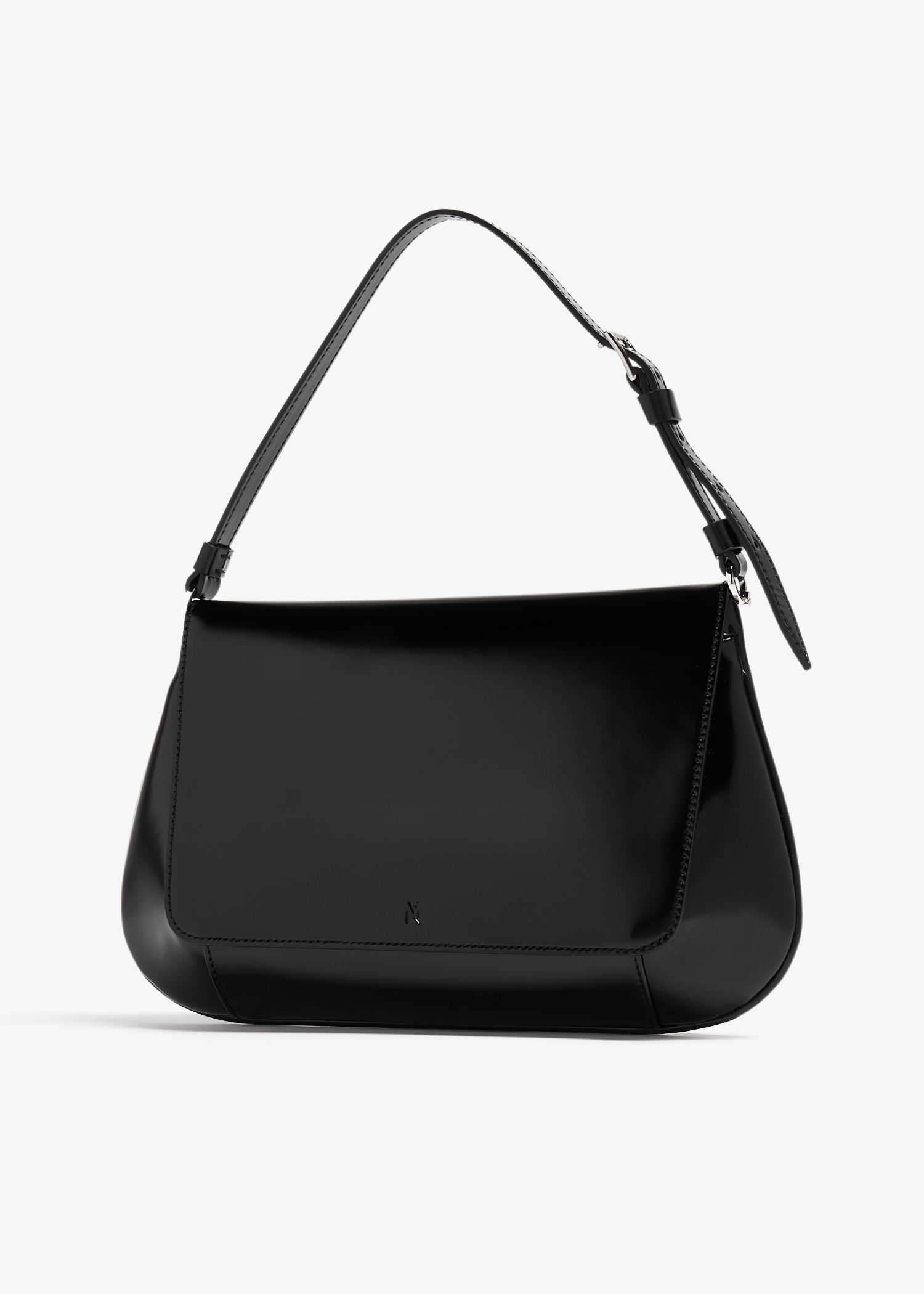 VIP【送料関税込】AMINA MUADDI AMI MINI SATIN SHOULDER BAG Ami Mini Shoulder Bag Black Satin