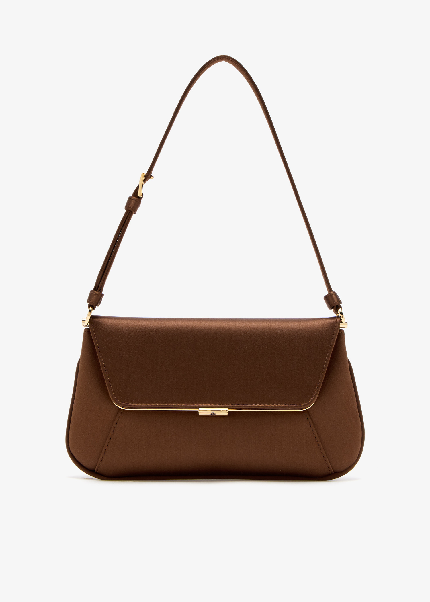 VIP【送料関税込】AMINA MUADDI AMI MINI SATIN SHOULDER BAG Ami Mini Shoulder Bag Black Satin