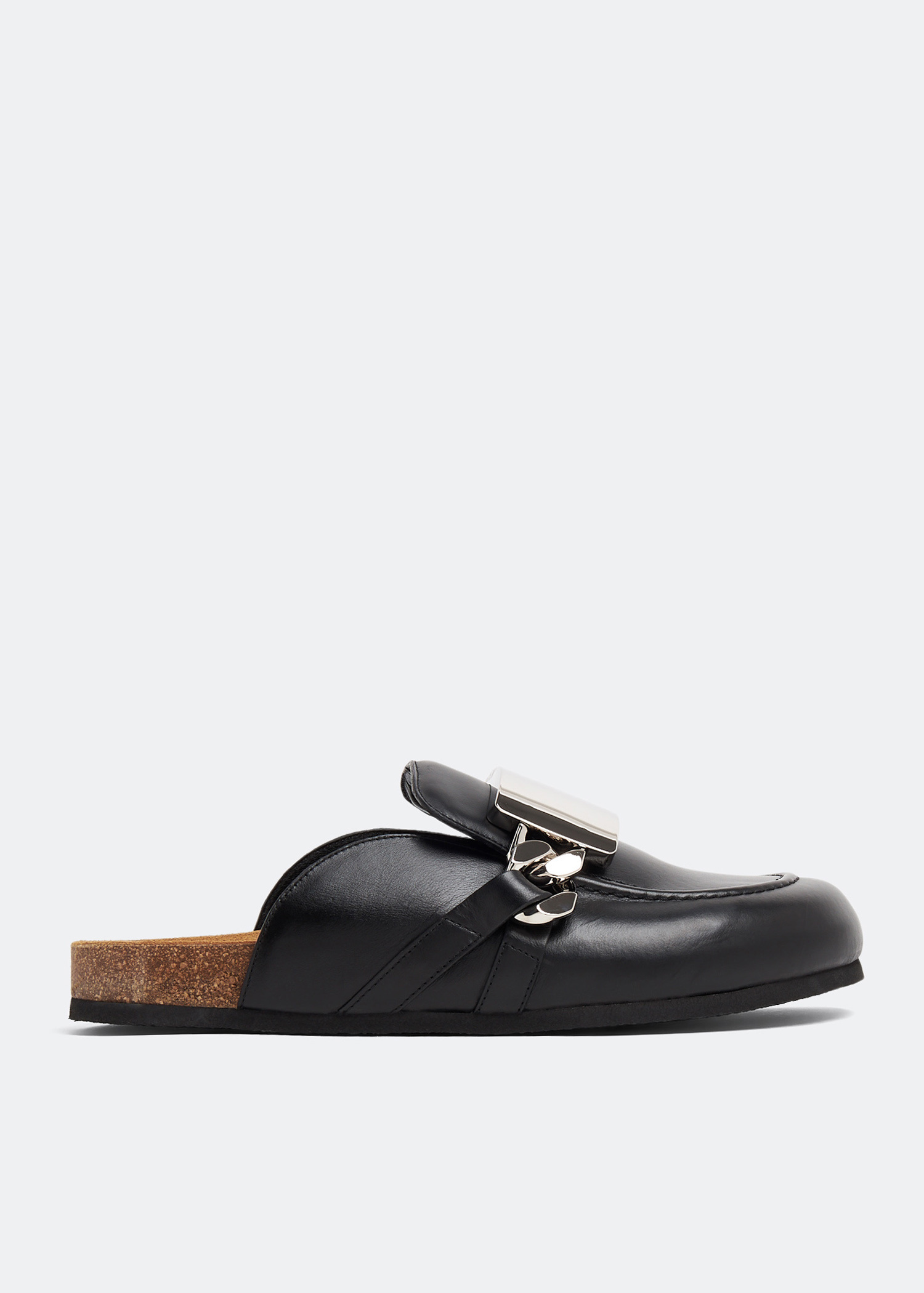 靴 JW ANDERSON CHAIN LOAFER MULES BLACK 40 JW Anderson Chain Loafer Mules | Black | FARFETCH