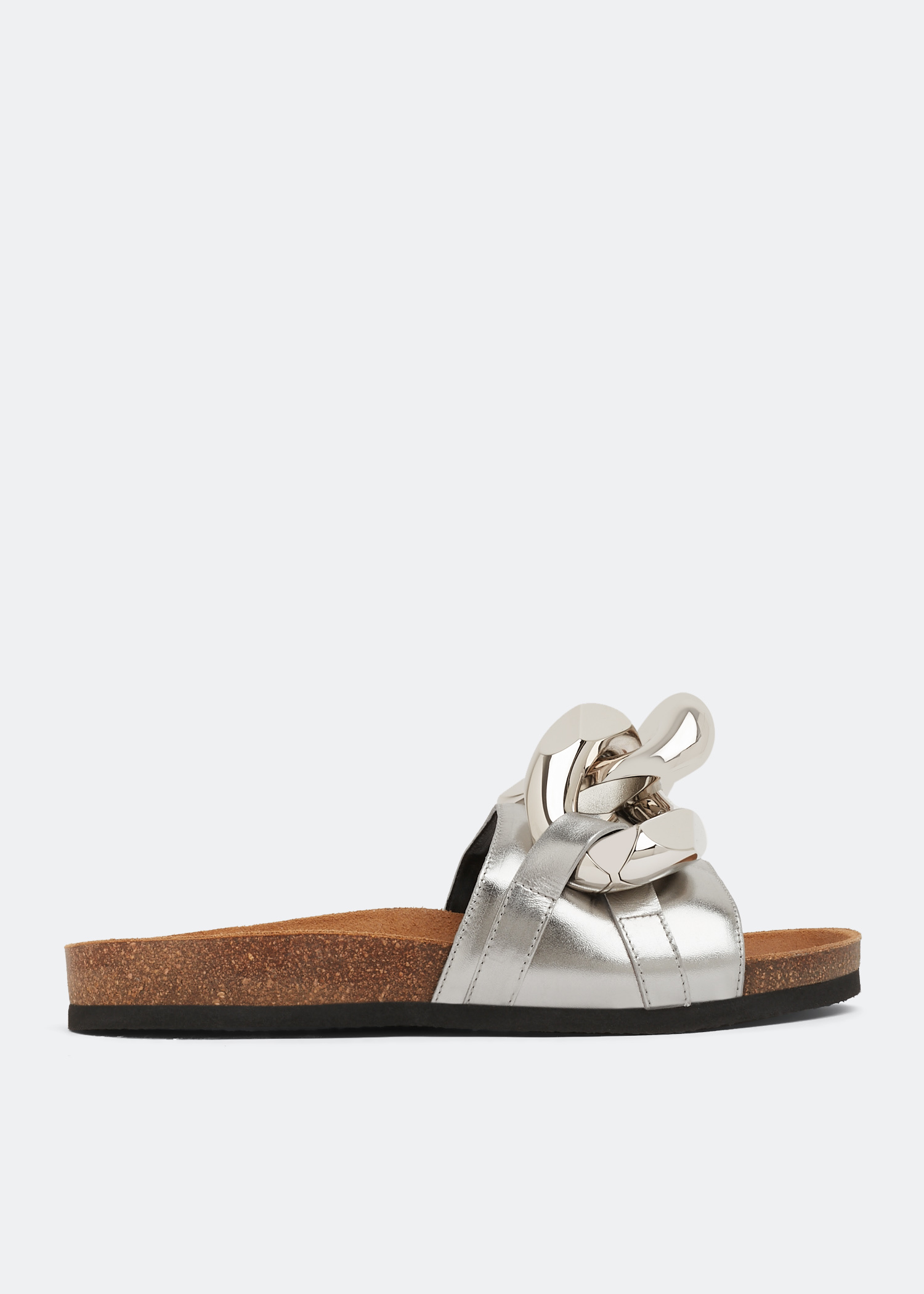 JW Anderson Chain slides for Women - Silver in UAE | Level Shoes