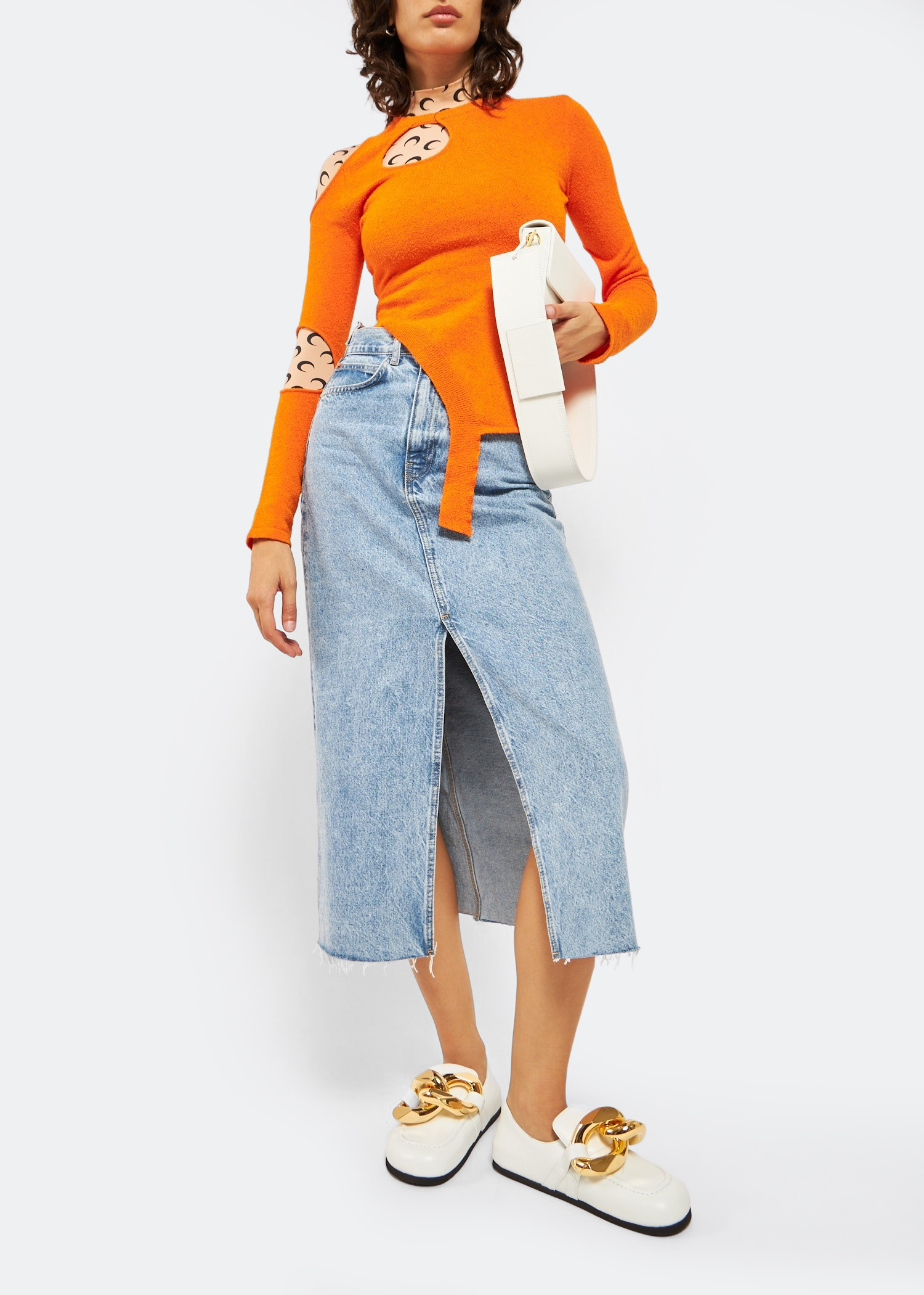 JW ANDERSON チェンリンクスリッホンロファ ANW39000A 16003 JW ANDERSON:ANW39000A-16000:CHAIN LOAFER（ローファー