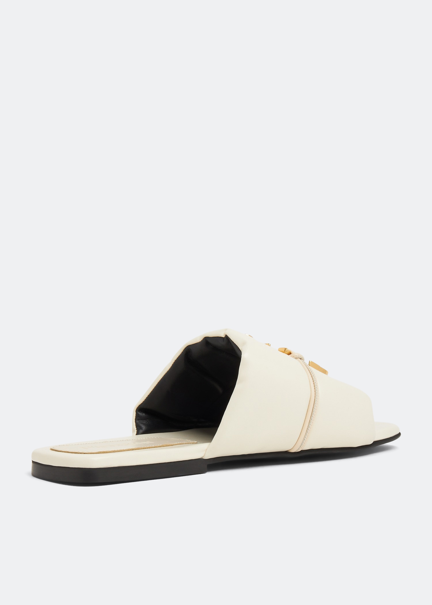 JW Anderson Anchor logo slide sandals for Women - White in 