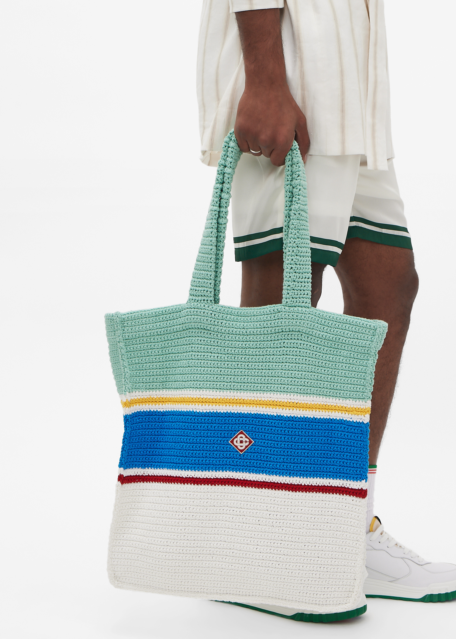 Casablanca Cotton crochet bag for Men - Multicolored in UAE