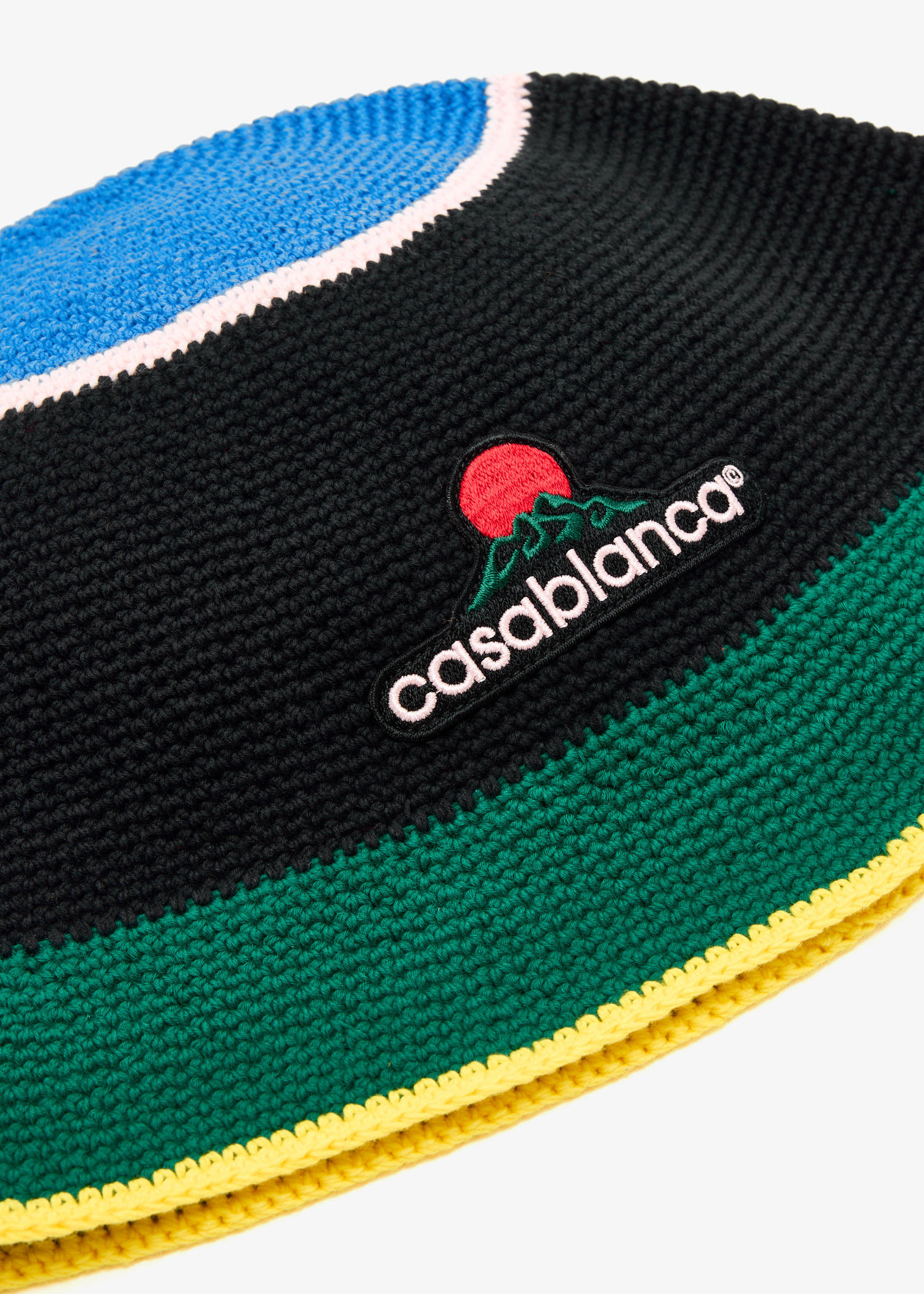 Casablanca Logo-embroidered Crochet hat for Men - Multicolored in