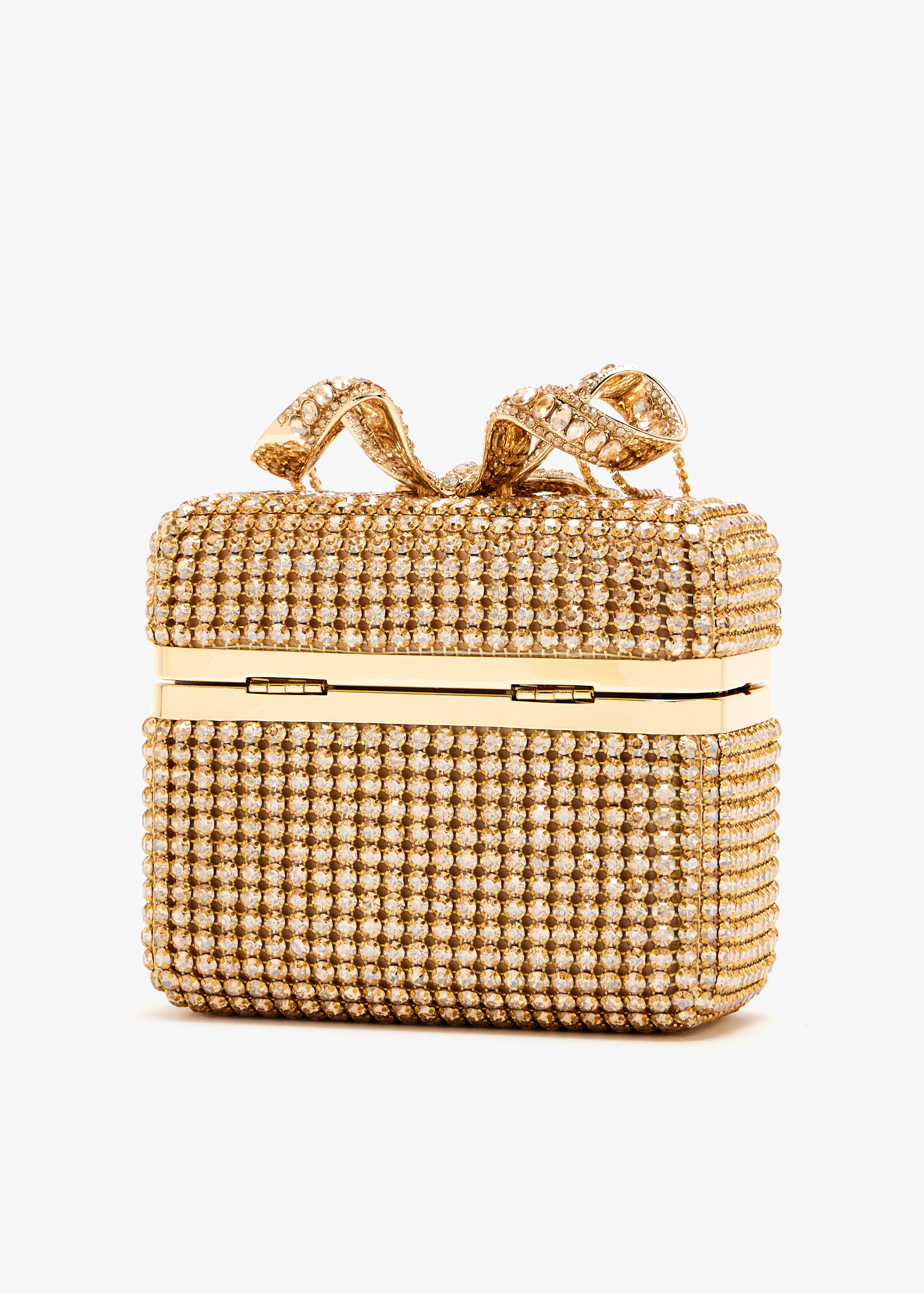 Self-Portrait Crystal vanity case for Women - Gold in Kuwait 