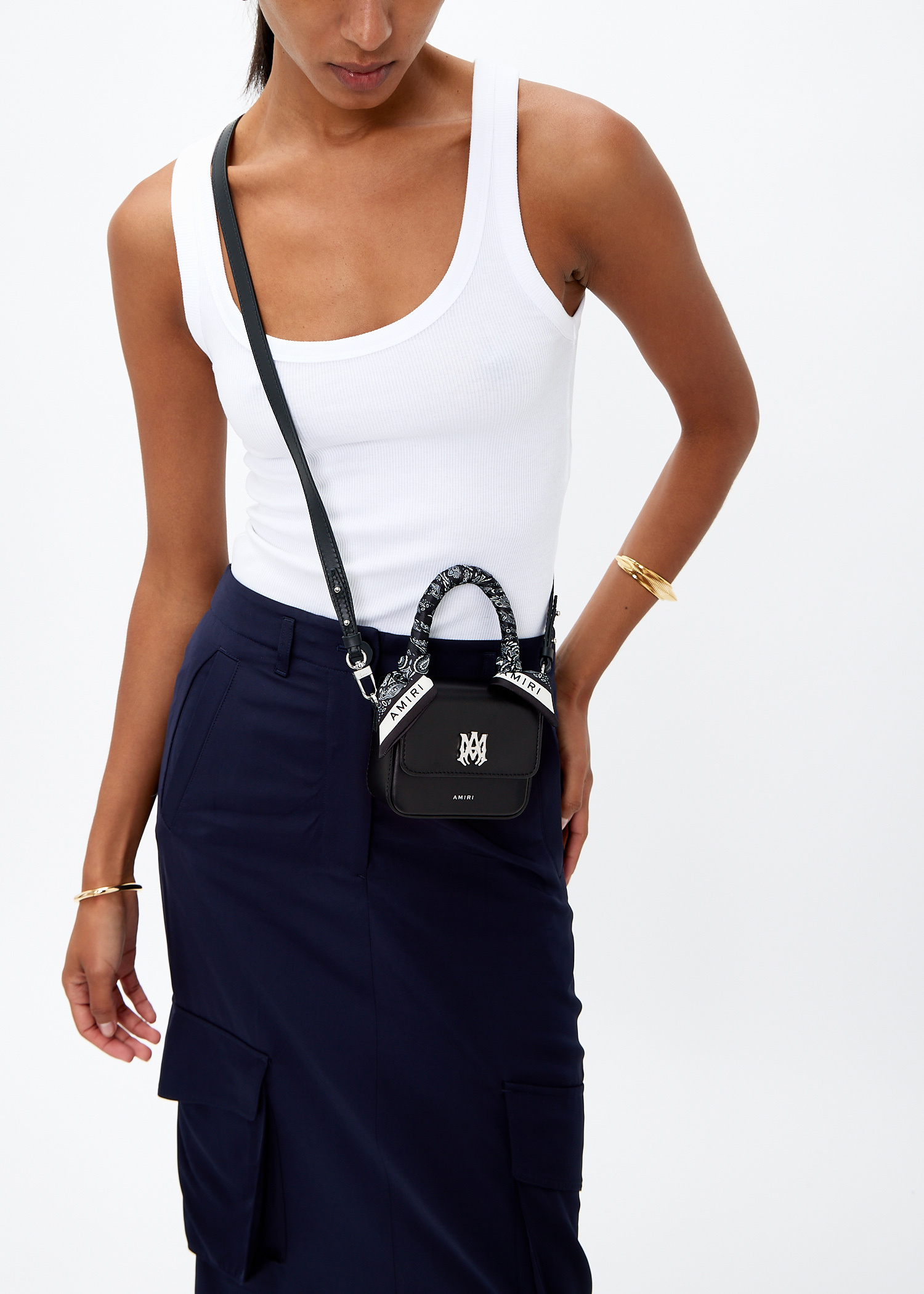 AMIRI Nano MA bag for Women - Black in UAE | Level Shoes AMIRI Nano MA bag for Women - Black in UAE | Level Shoes