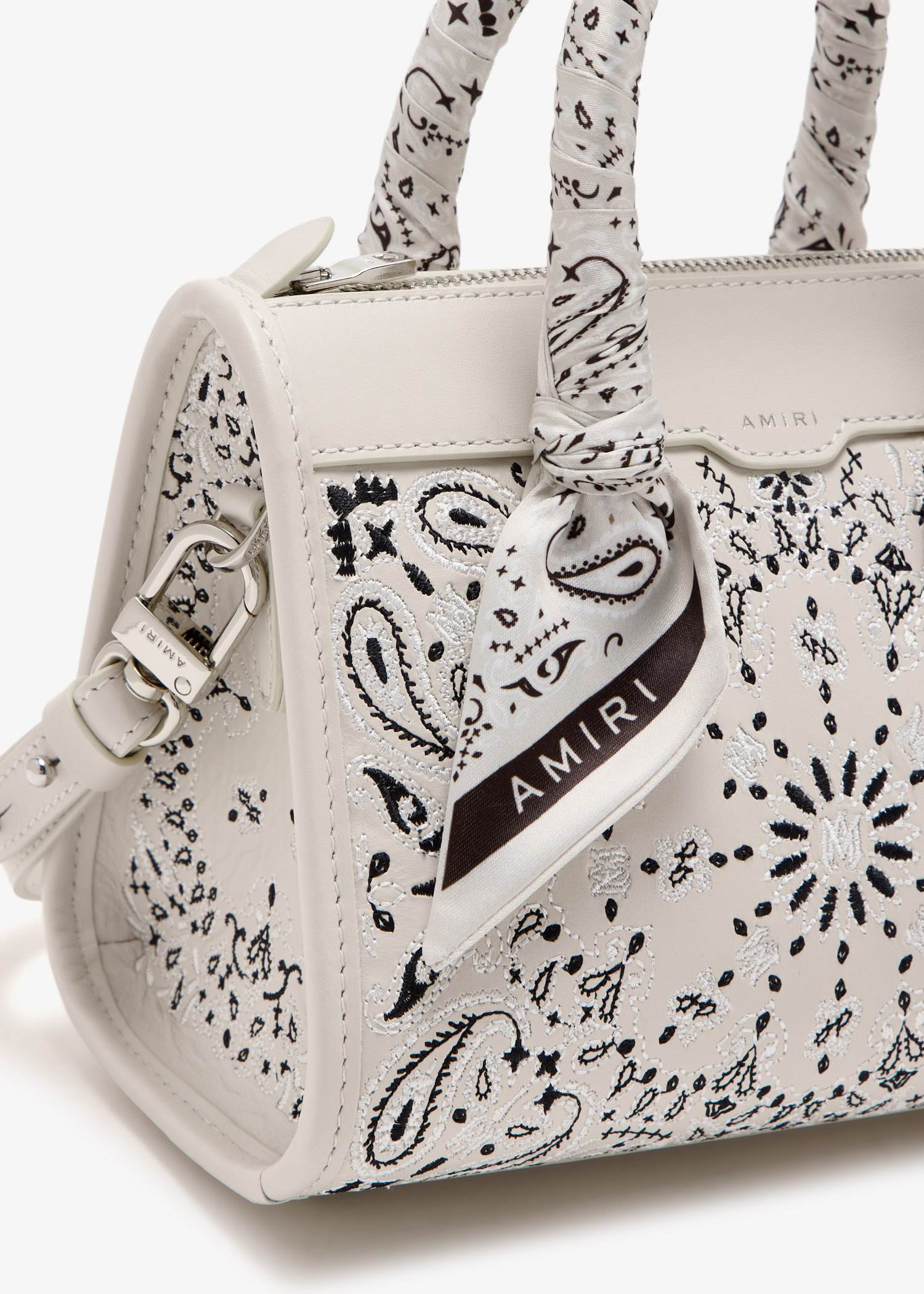 AMIRI Bandana Micro Triangle bag for Women - Cream in UAE