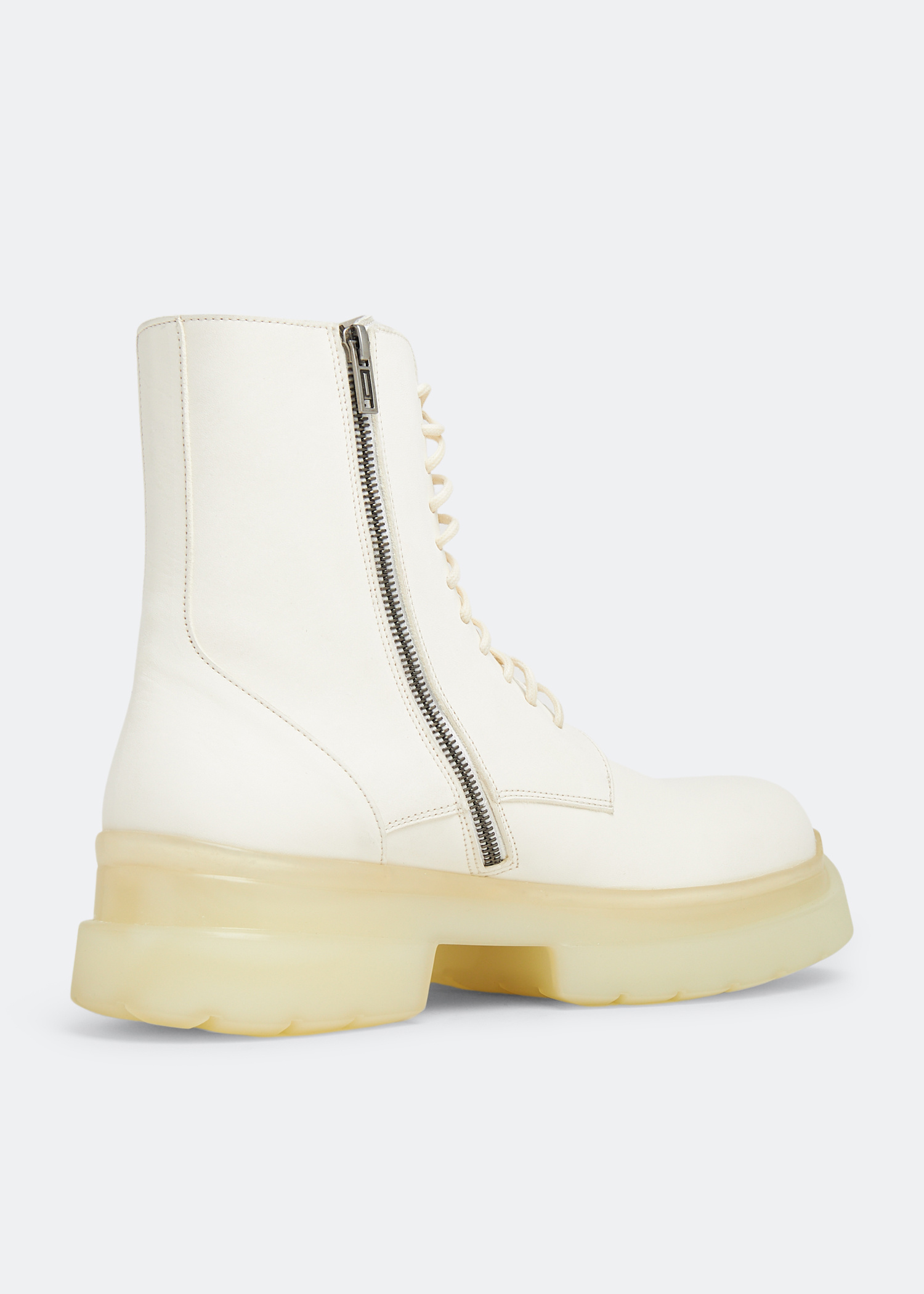 Ann Demeulemeester Koos combat boots for Men - White in KSA