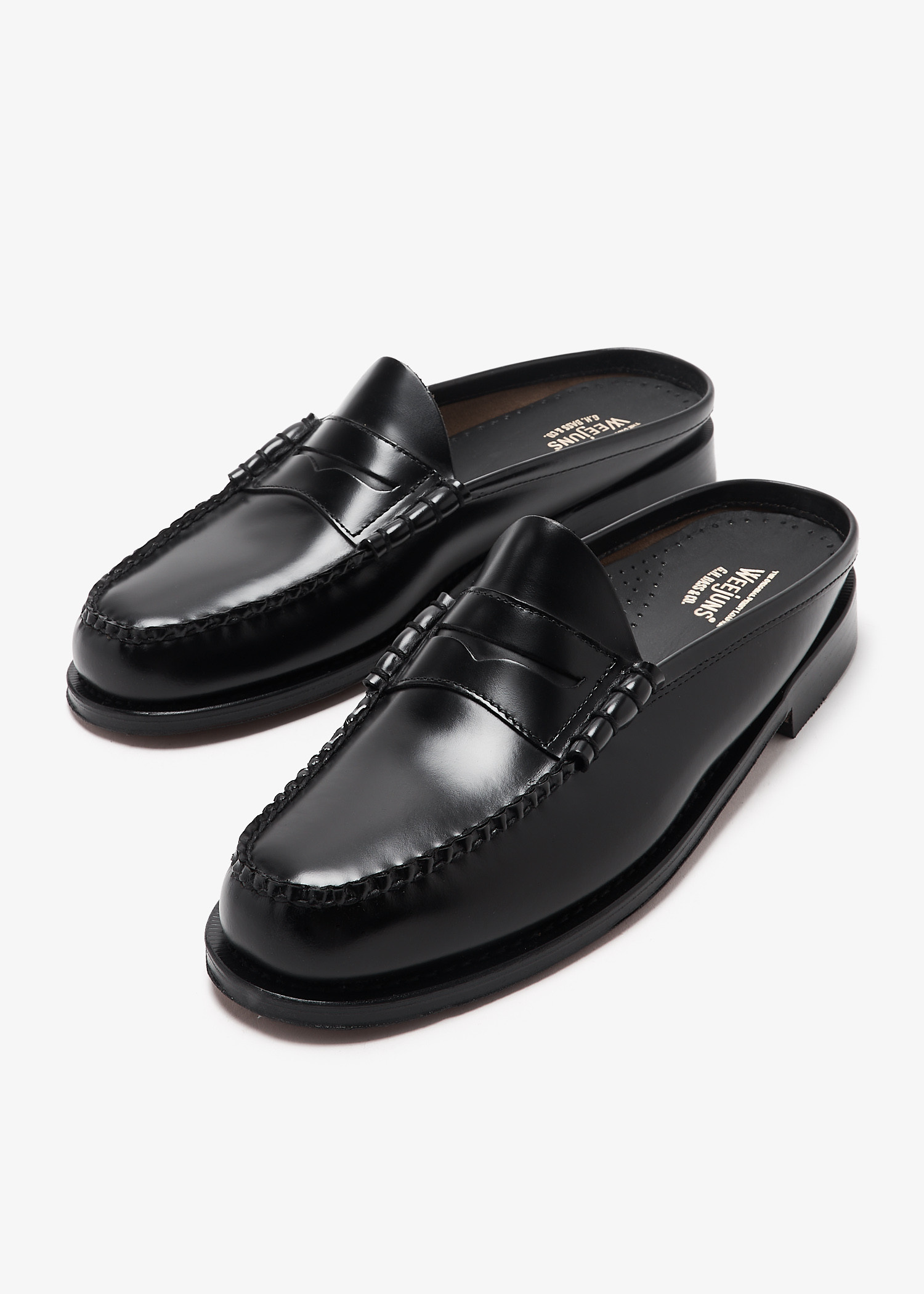 G.H.BASS Weejuns Larson penny loafer slides for Men - Black in USA