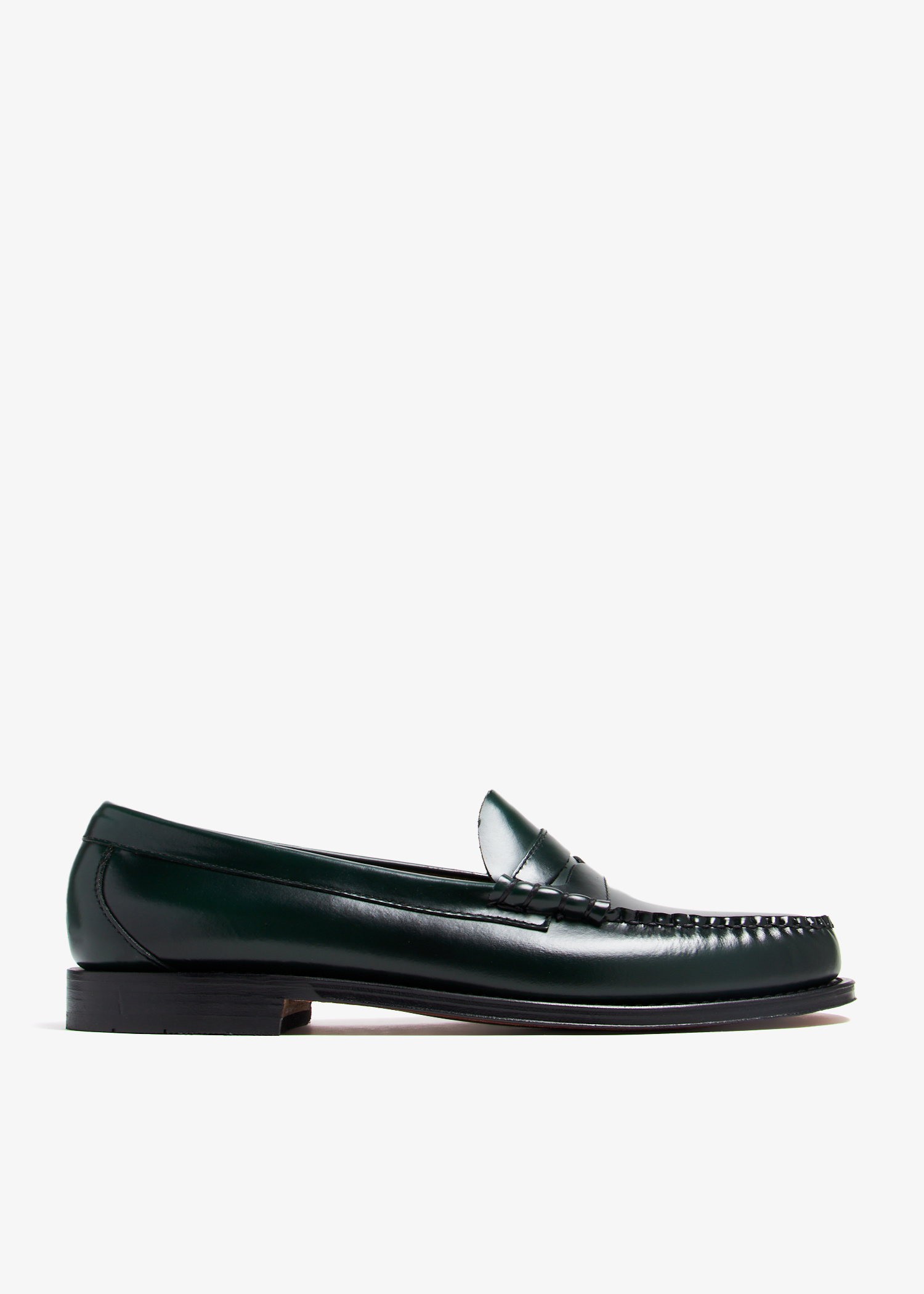 GH Bass & Co Weejuns Larson Lug Penny Loafers, Emerald, Mens Size 10 NWOB Bass Weejuns Larson Penny Cactus Loafers - Dark Green  main image 2