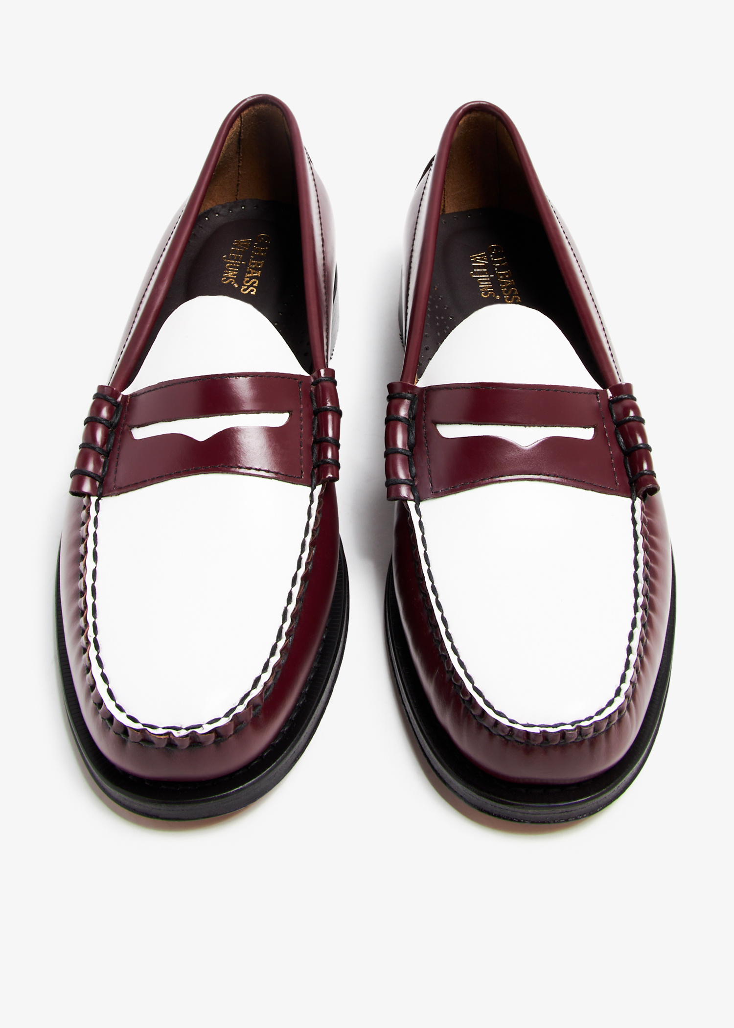 ghbass weejuns バーガンディ　us8 G.H.BASS Weejuns Larson penny loafers for Men - Burgundy in