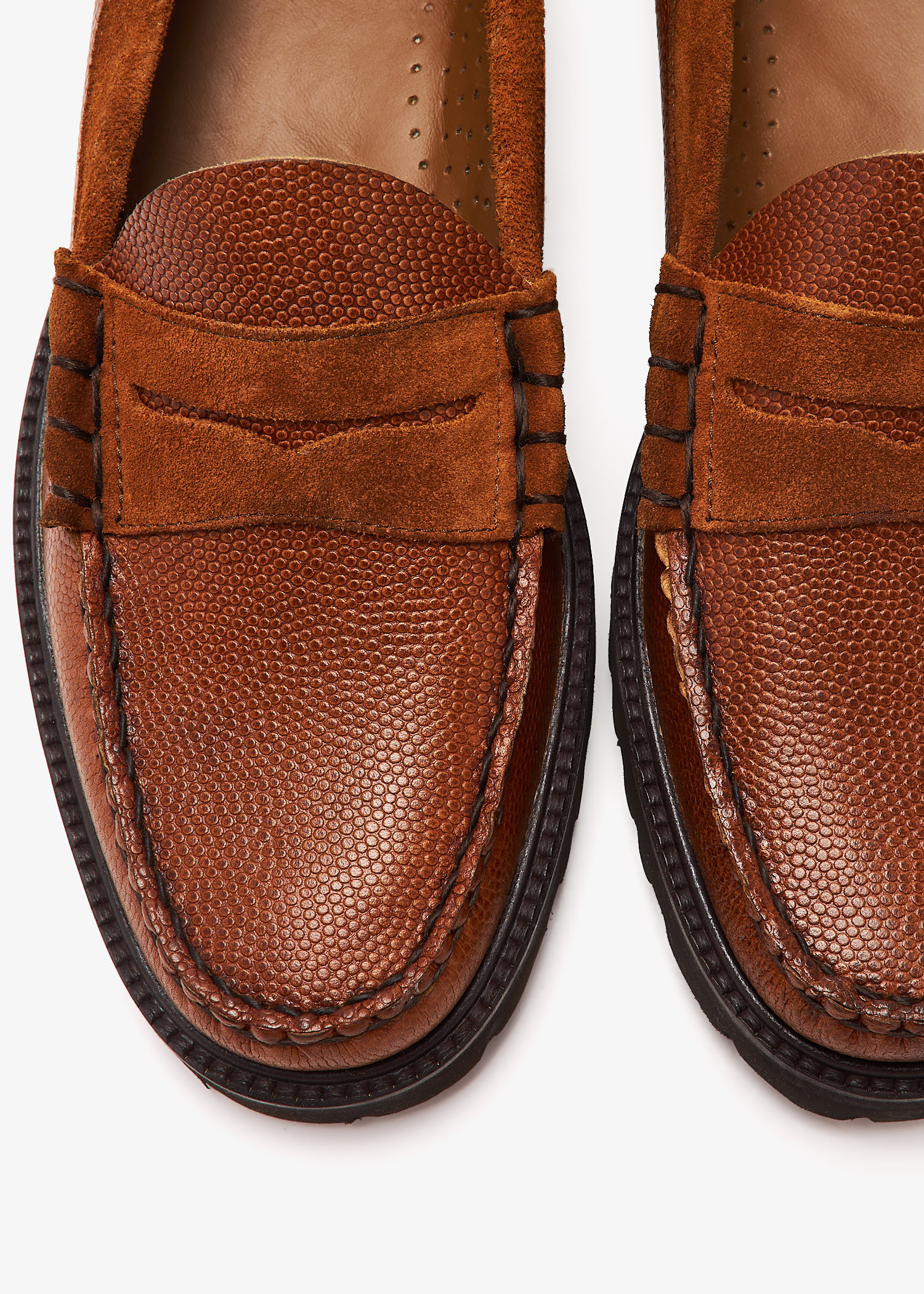 G.H. Bass Weejuns Larson Dress Loafers Men\'s 9 D Brown Corduroy Slip On Shoes G.H.BASS Weejuns Larson Penny Loafers Chocolate Leather main image 2