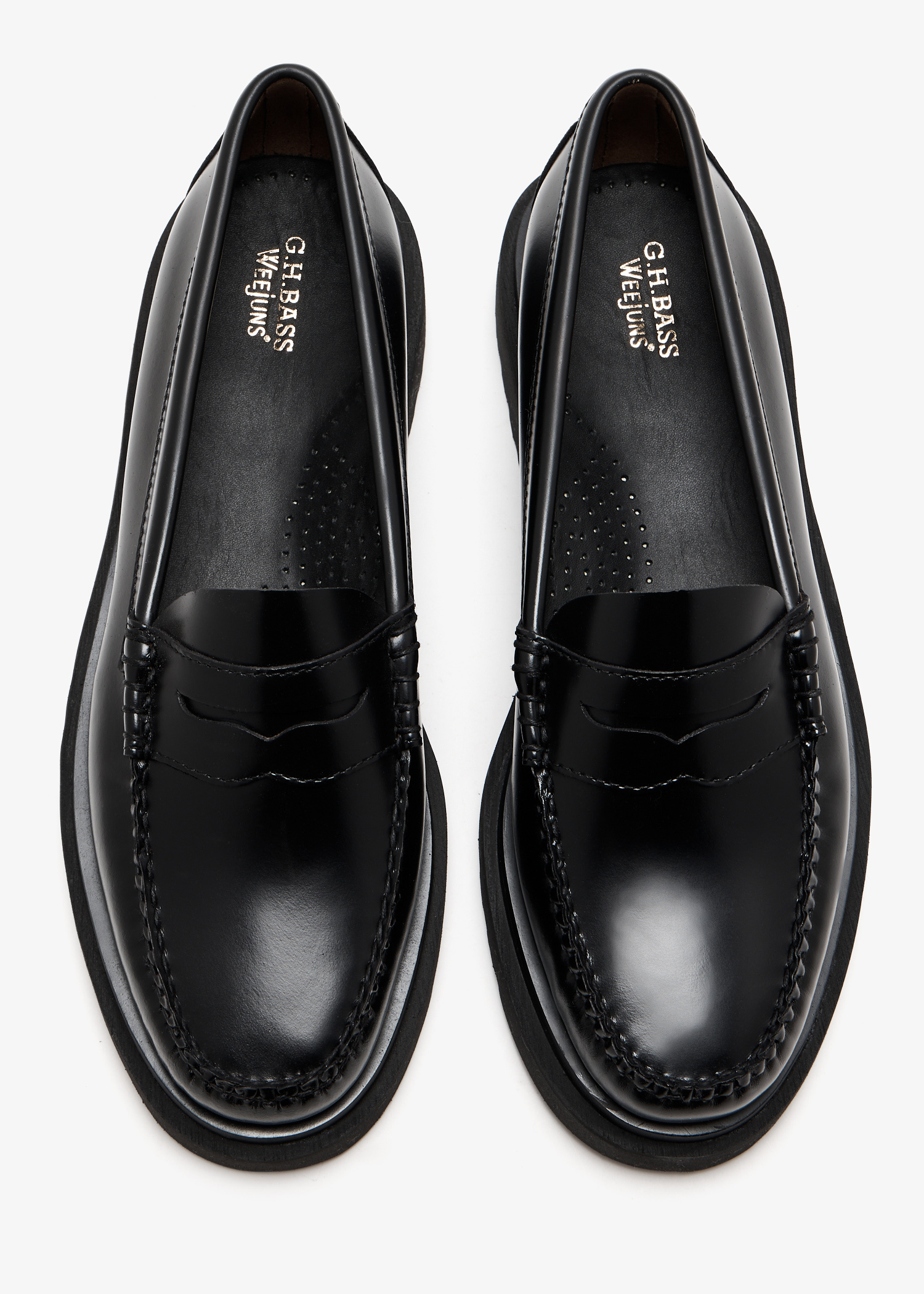 G.H.BASS Weejuns Step penny loafers for Women - Black in UAE