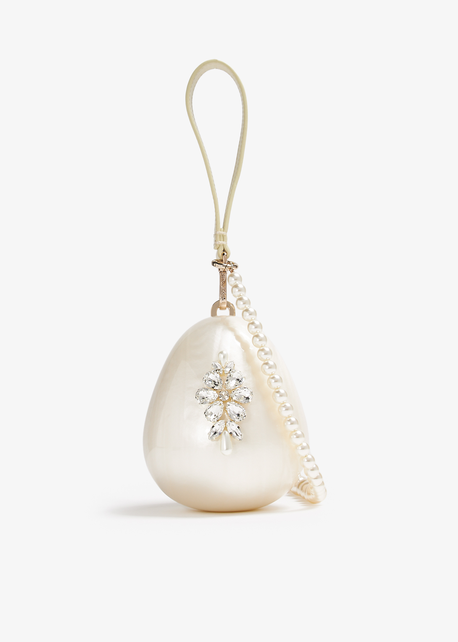Simone Rocha Micro Egg Pearl bag for Women - White in UAE Simone Rocha Micro Egg Pearl bag for Women - White in UAE