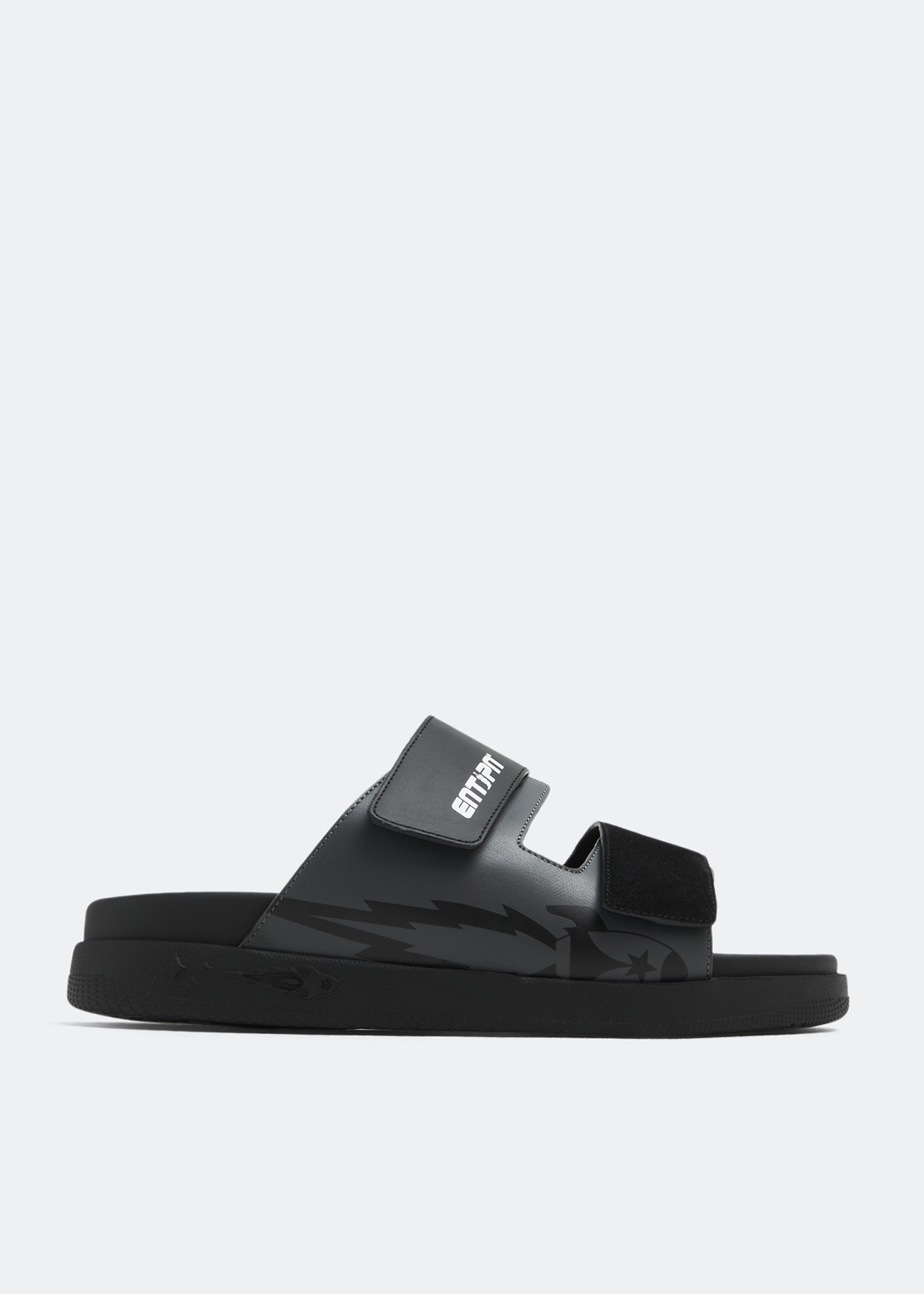 Enterprise Japan Velcro sandals for Men - Black in UAE