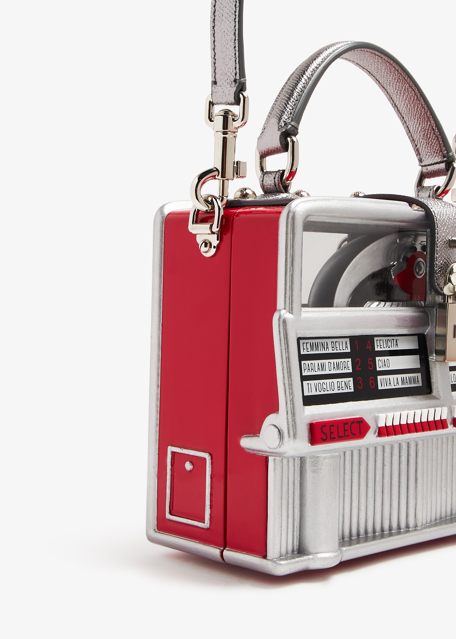Dolce&Gabbana Juke-Box Dolce Box bag for Women - Silver in