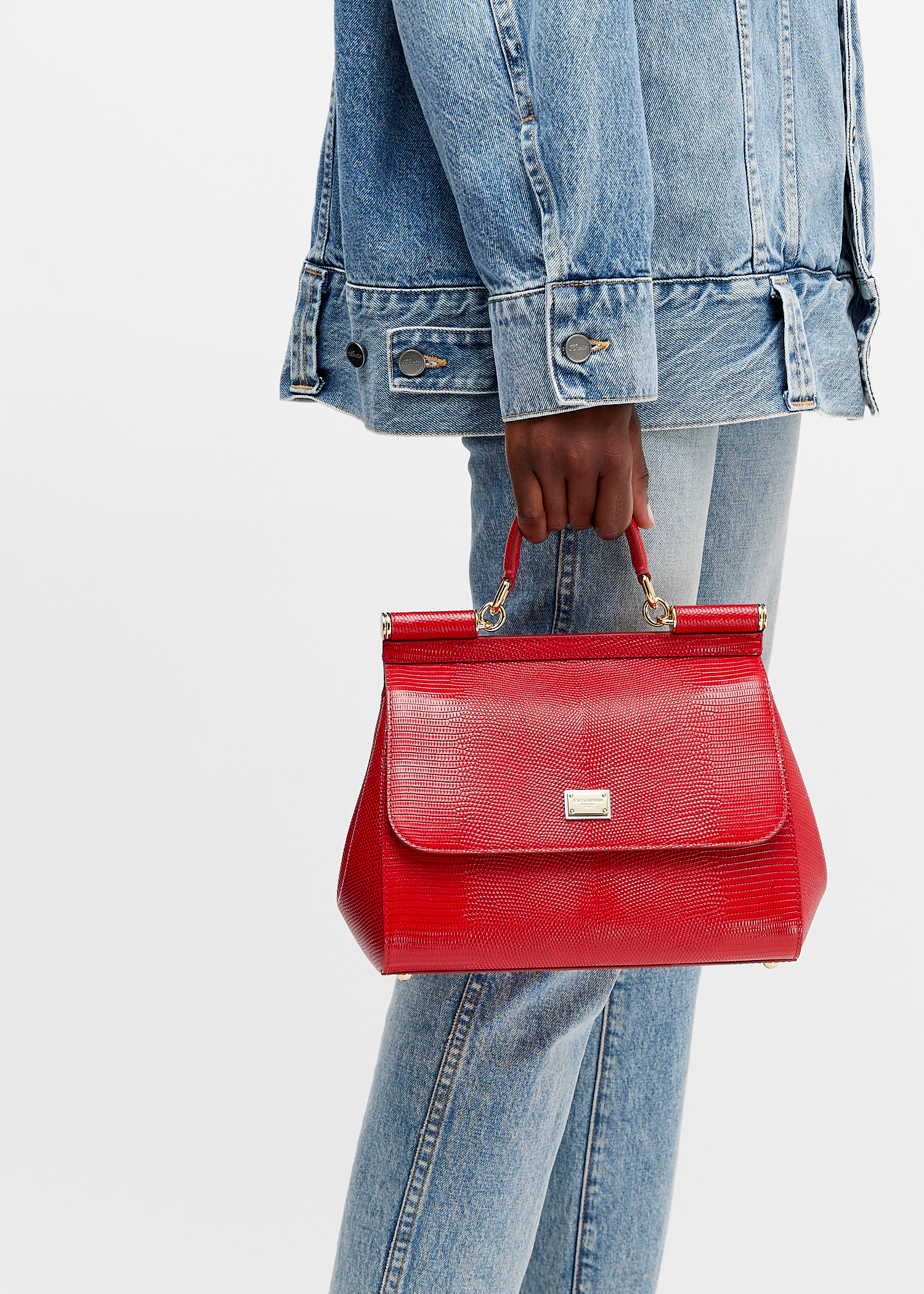 Dolce&Gabbana Large Sicily handbag for Women - Red in USA | Level 