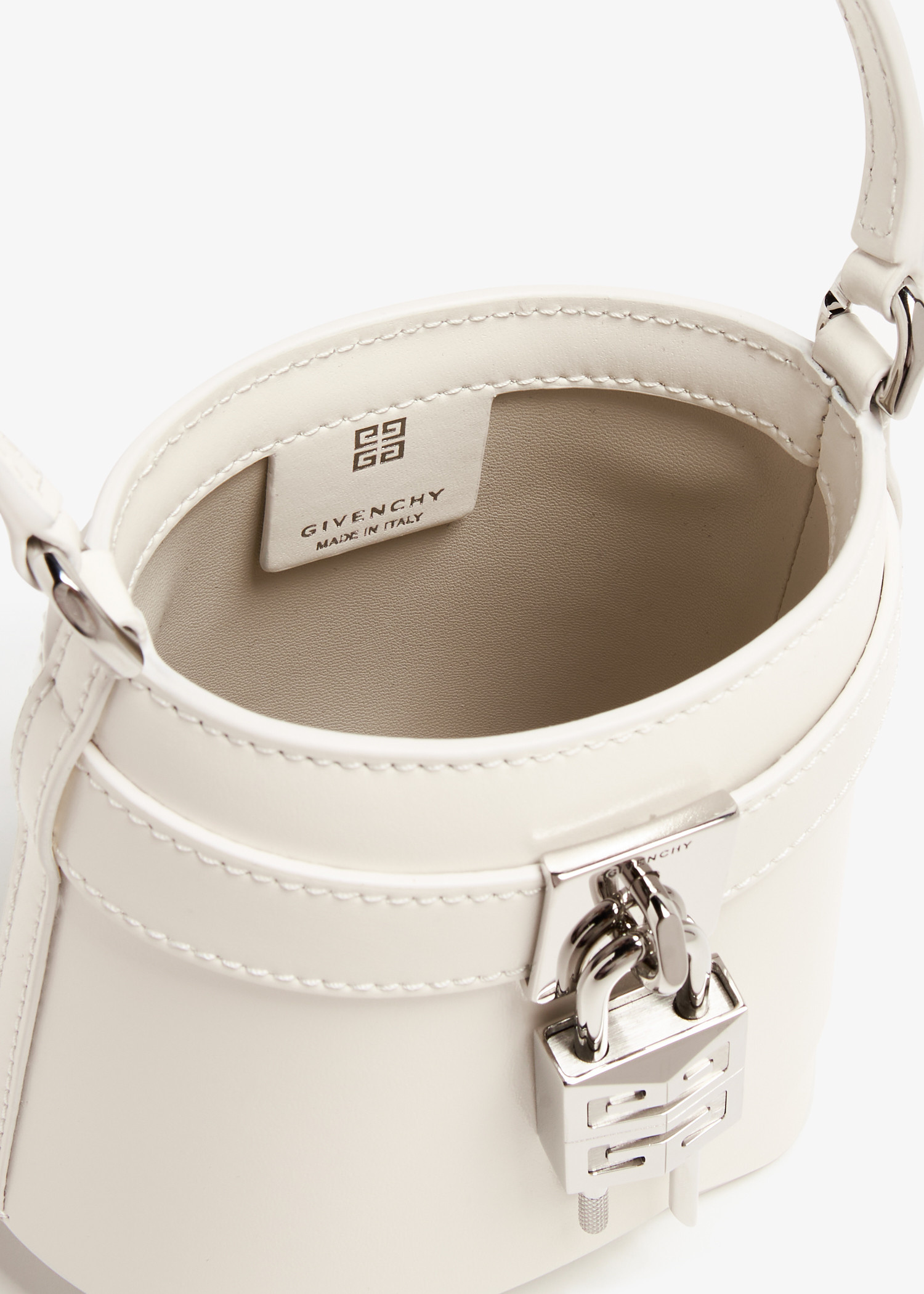 Givenchy Micro Shark Lock bucket bag for Women - White in