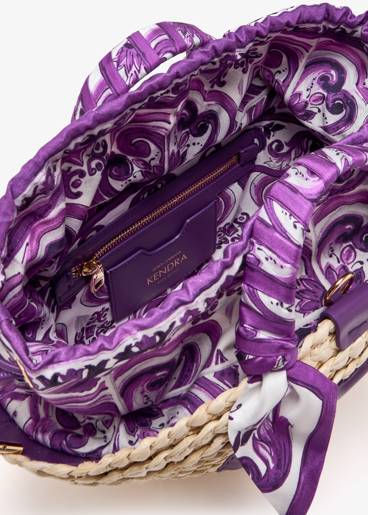 【関税＆送料込み】Dolce & Gabbana 'Kendra' Purple Leather Kendra coffa bag in Multicolor for Women | Dolce&Gabbana® US