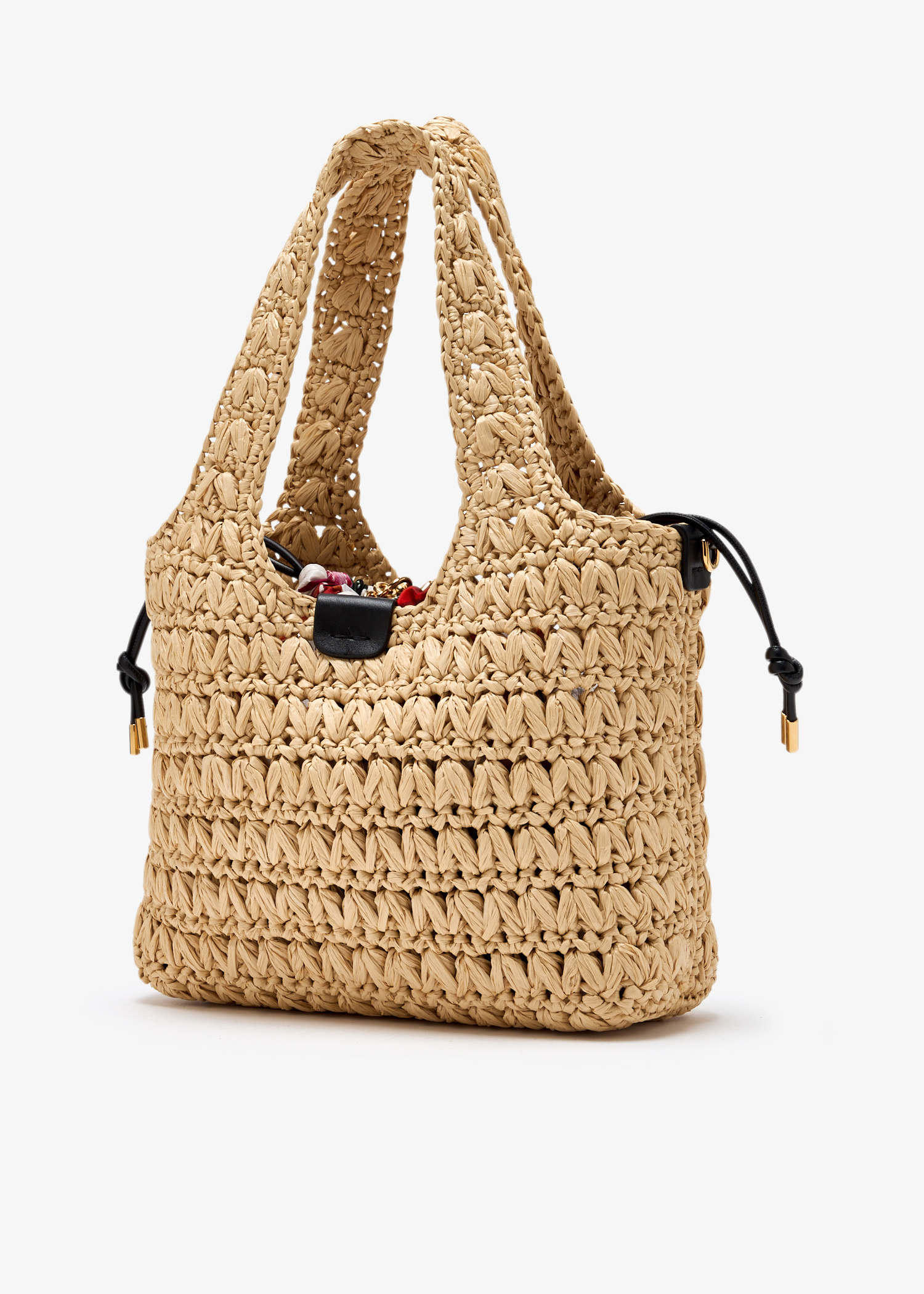 Dolce&Gabbana Raffia crochet tote bag for Women - Beige in