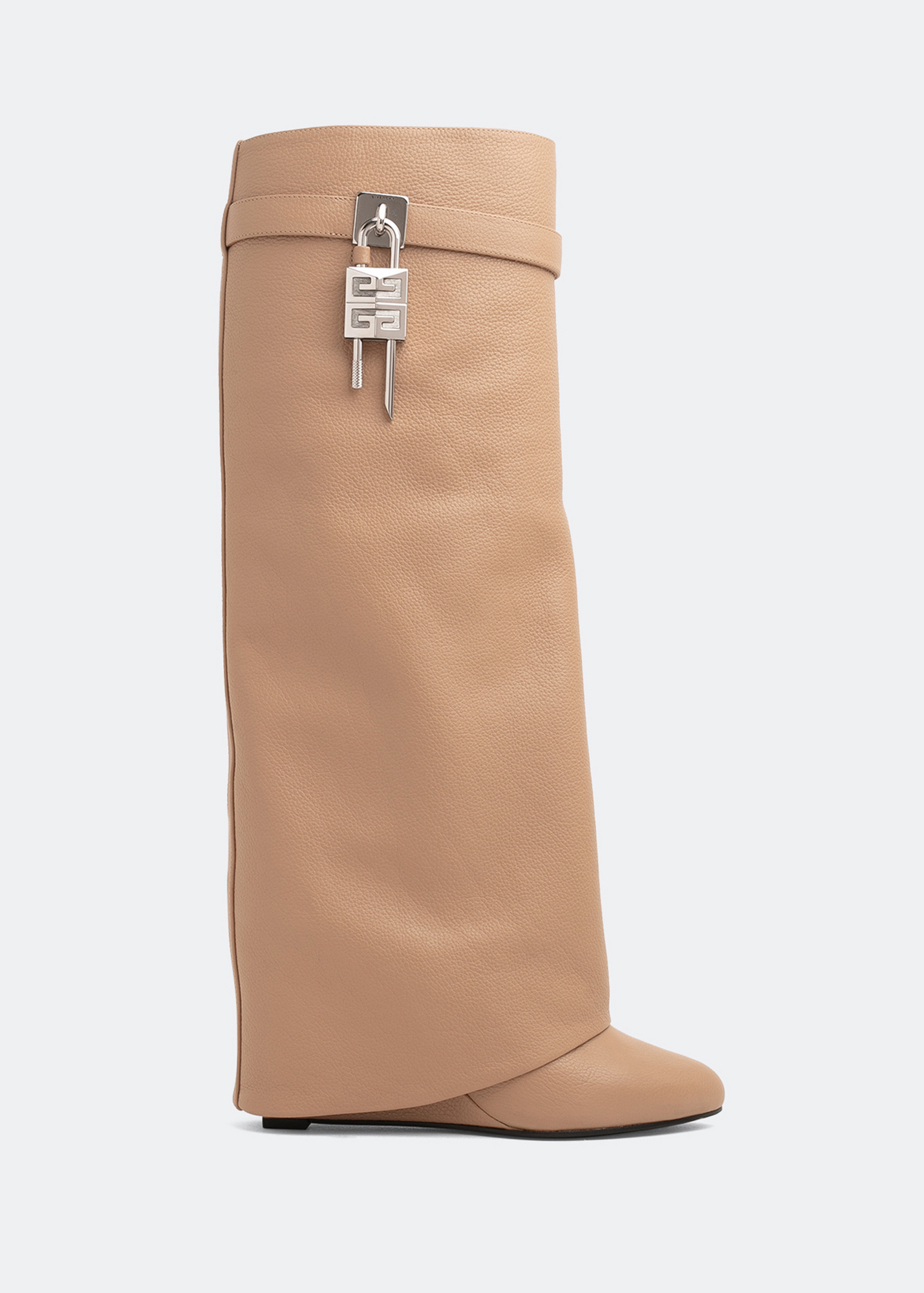 Givenchy Shark Lock pant boots for Women - Beige in UAE
