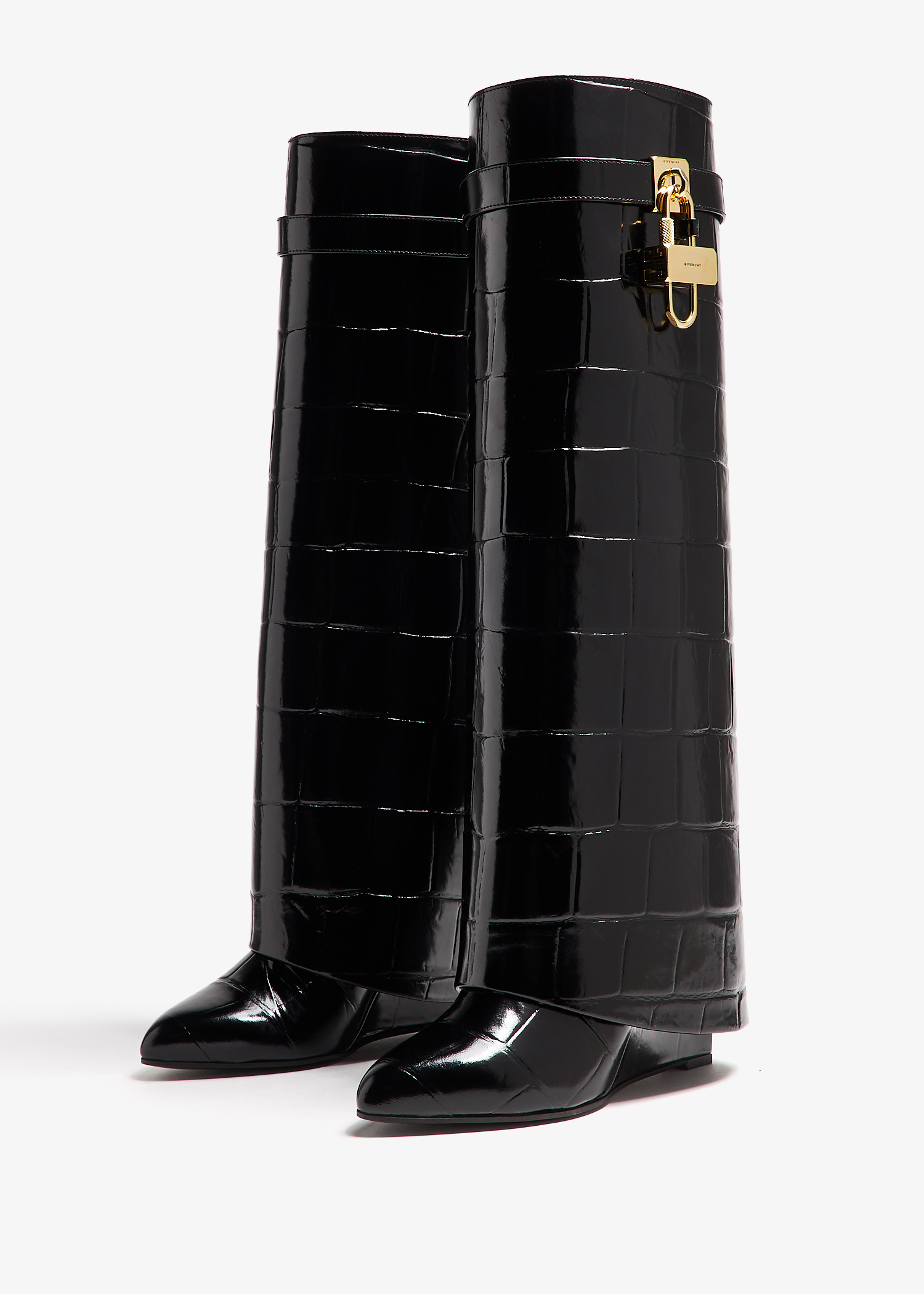 Givenchy Shark Lock pant boots for Women - Black in UAE