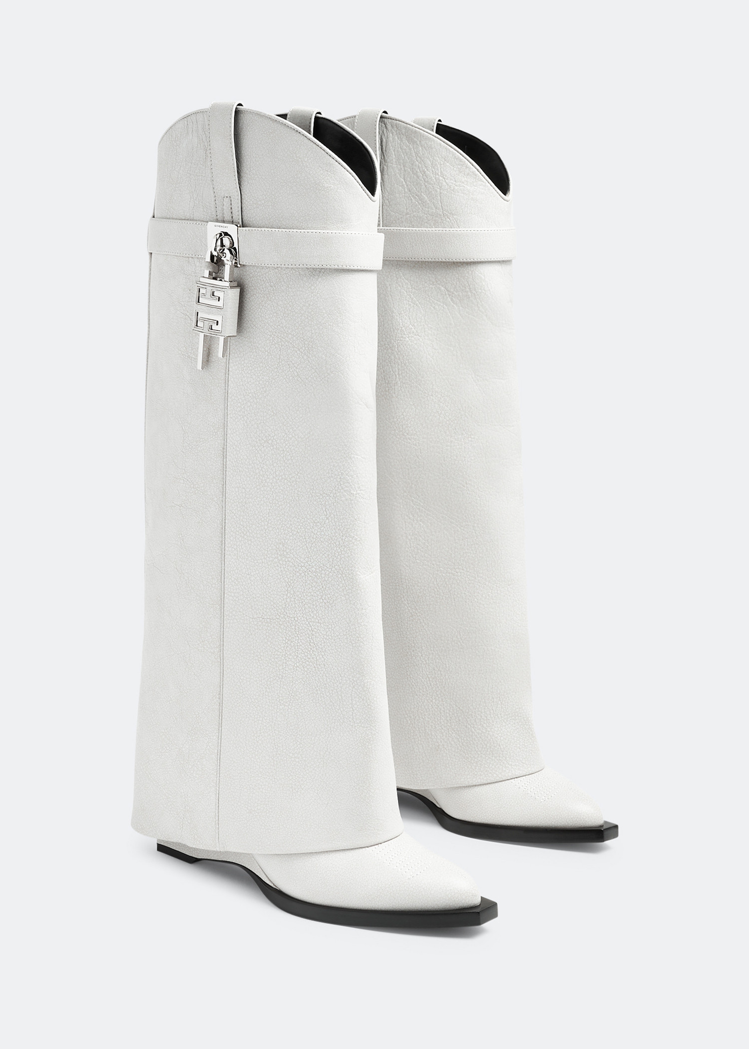 Givenchy Shark Lock Cowboy boots for Women - White in USA | Level