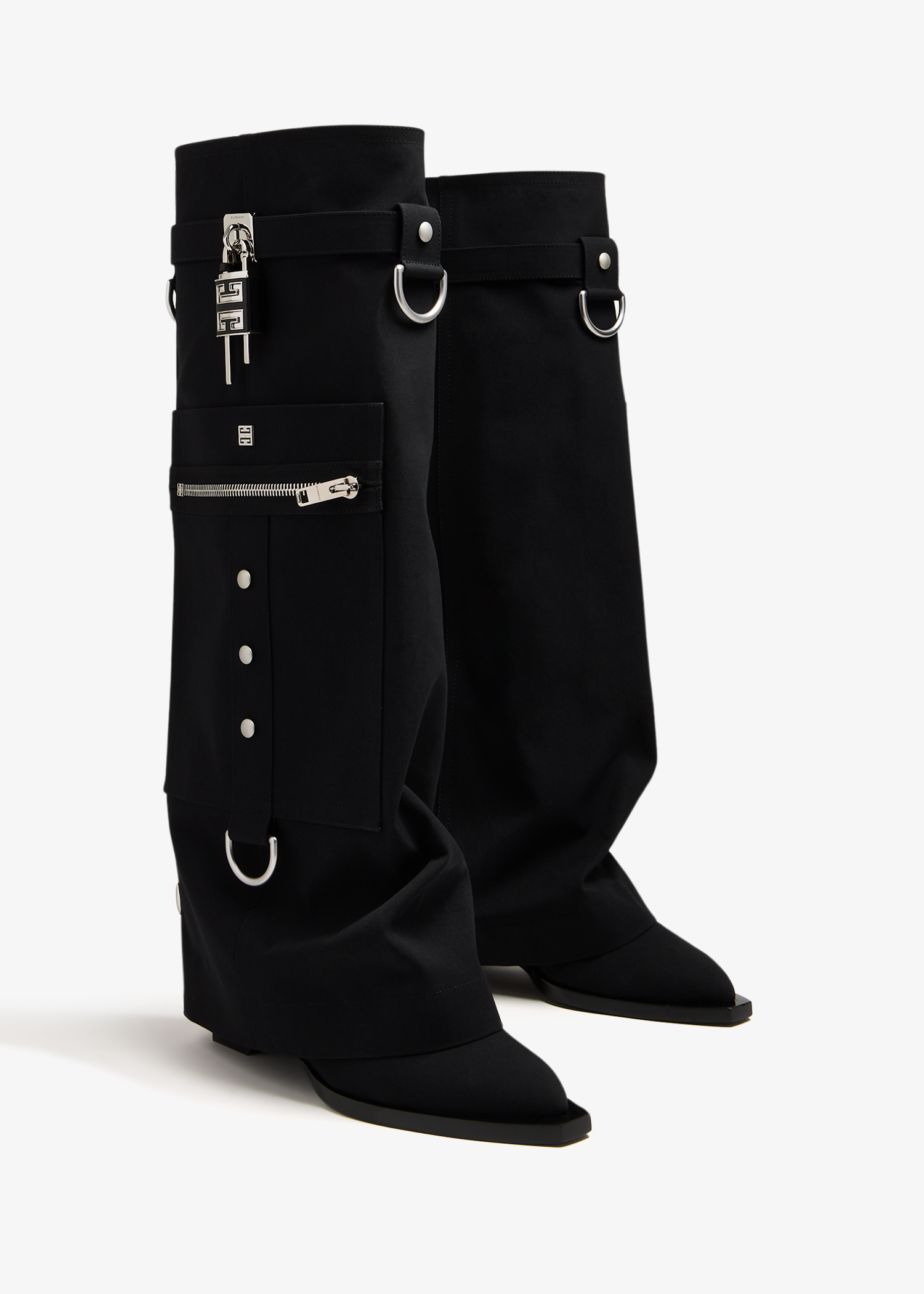 Givenchy Shark Lock Cowboy boots for Women - Black in UAE