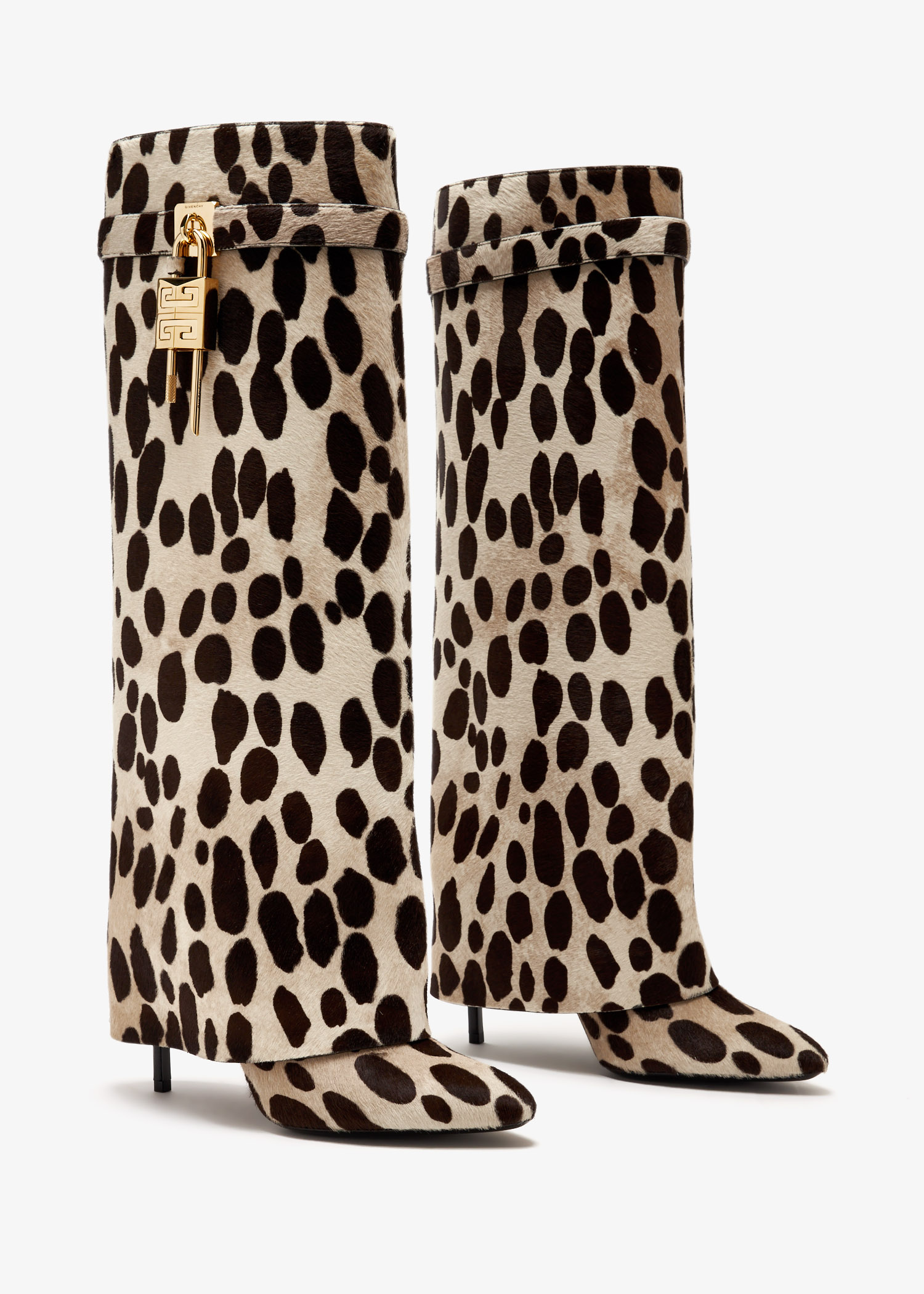 靴 GivenchyRiccardoTisci gothicsneakerboots Givenchy Shark Lock high boots for Women - Animal Printed in USA