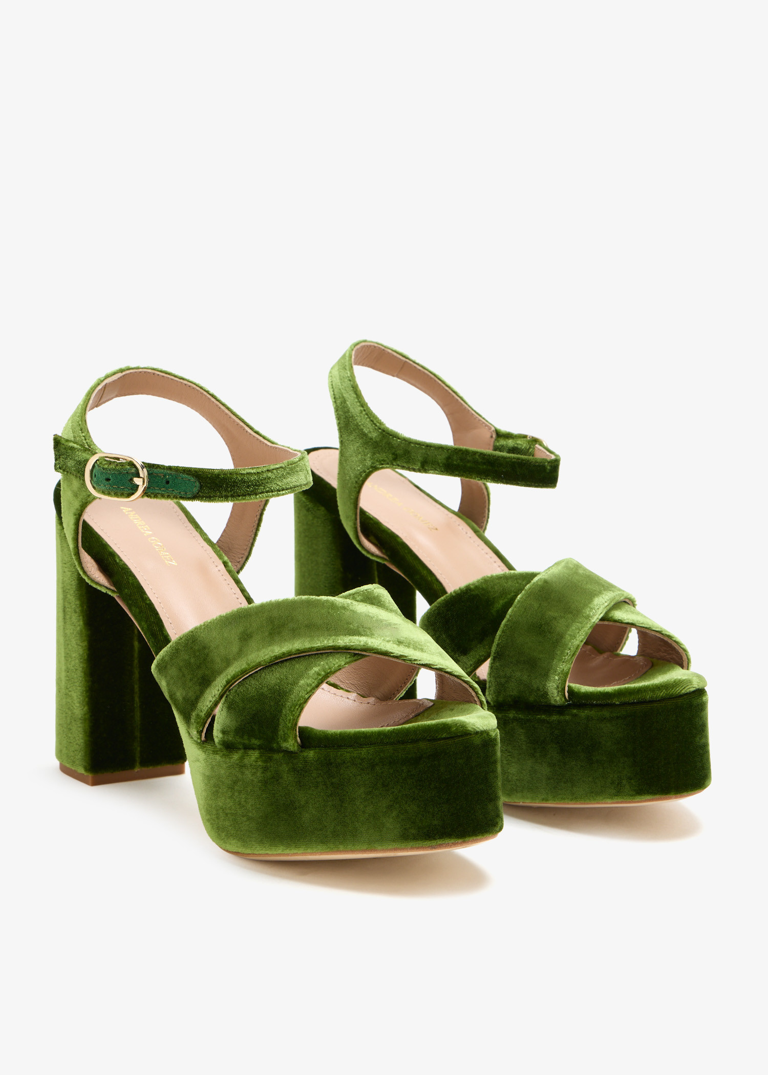 Andrea Gomez Bella platform sandals for Women - Green in UAE