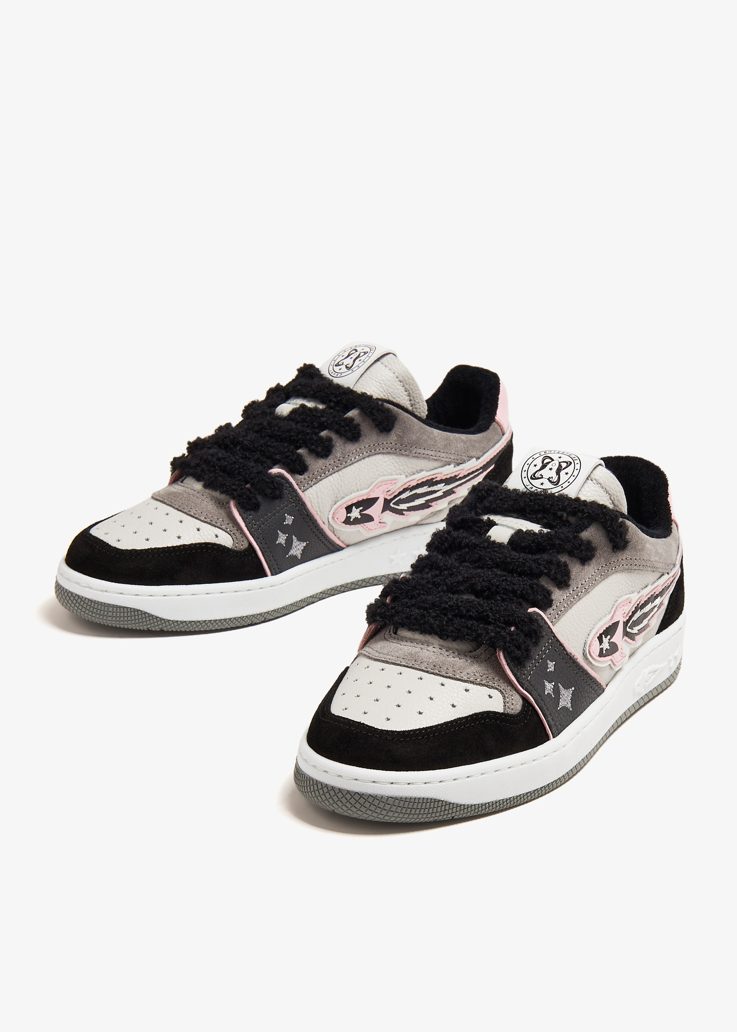 スニーカー Enterprise Japan EJ EGG ROCKET - Leather trainers with logo EJ EGG ROCKET BLACK SNEAKERS – Enterprise Japan