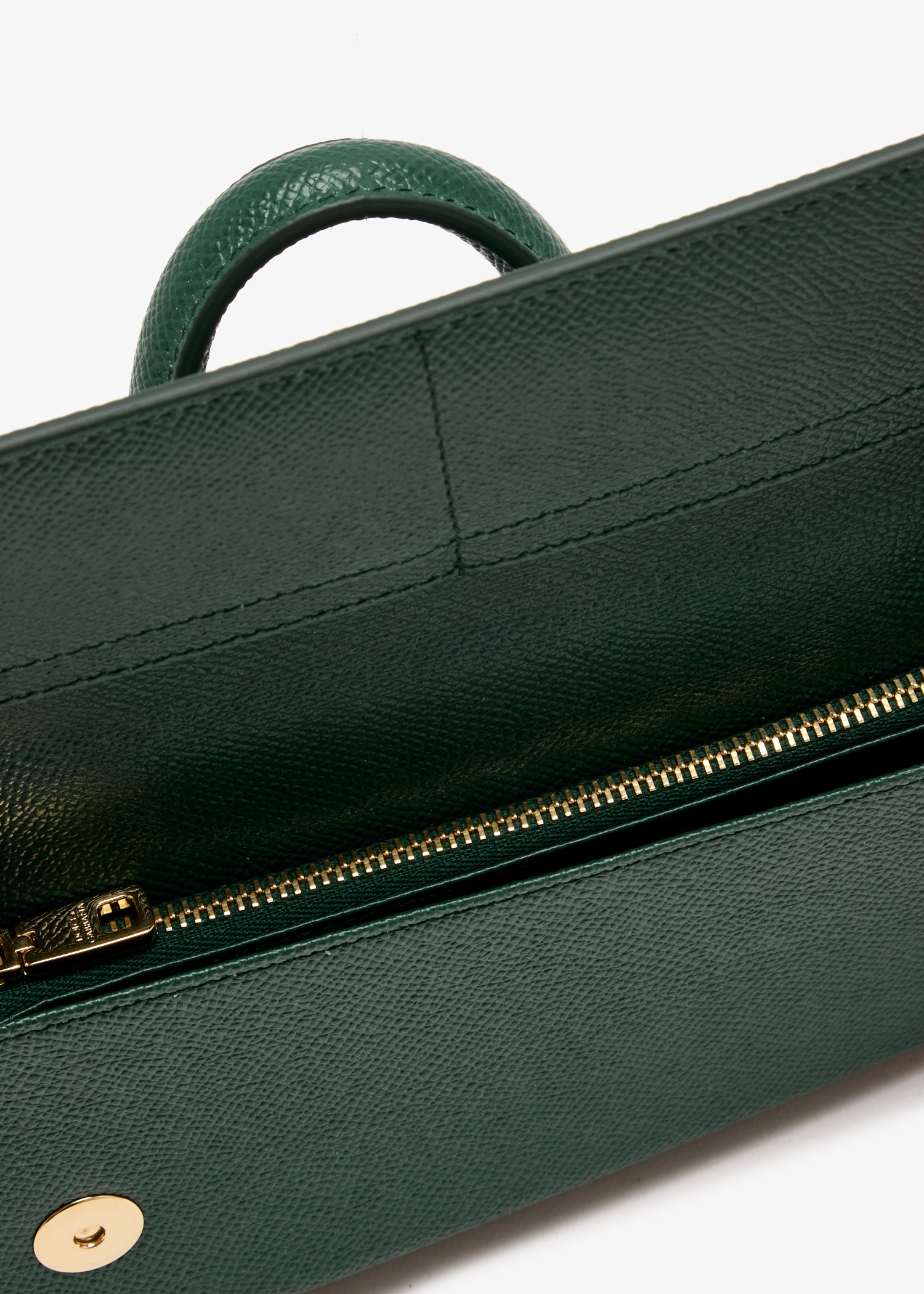 Dolce&Gabbana Dauphine-print calfskin mini bag for Women - Green