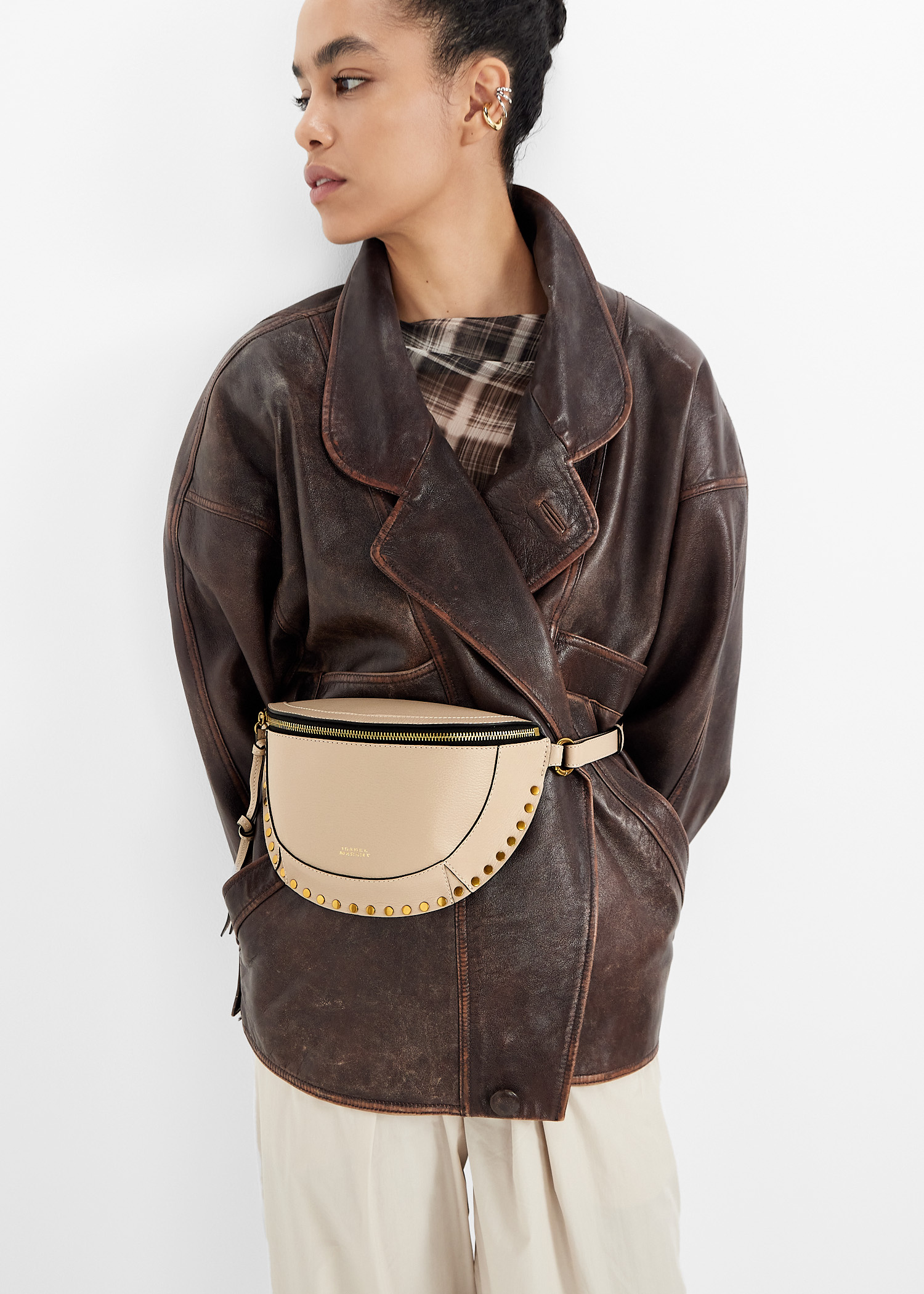 Isabel Marant Skano belt bag for Women - Cream in UAE