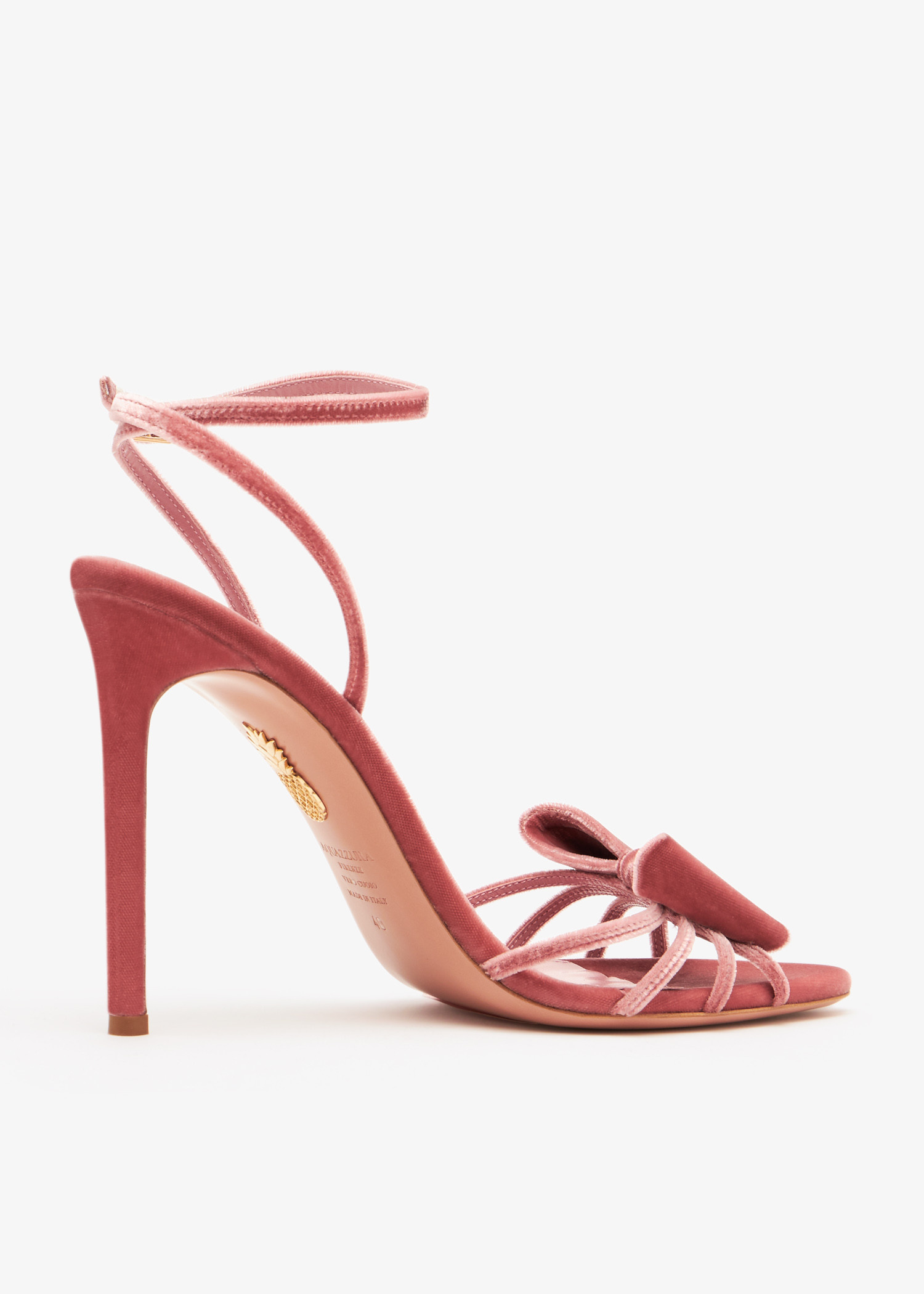 ayuha　1205 Aquazzura Black Tie 105 sandals for Women - Pink in UAE