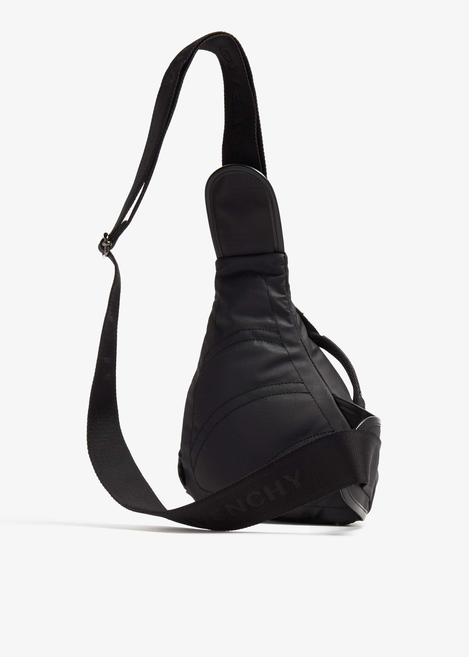 Givenchy Small G-Zip Triangle bag for Men - Black in Qatar