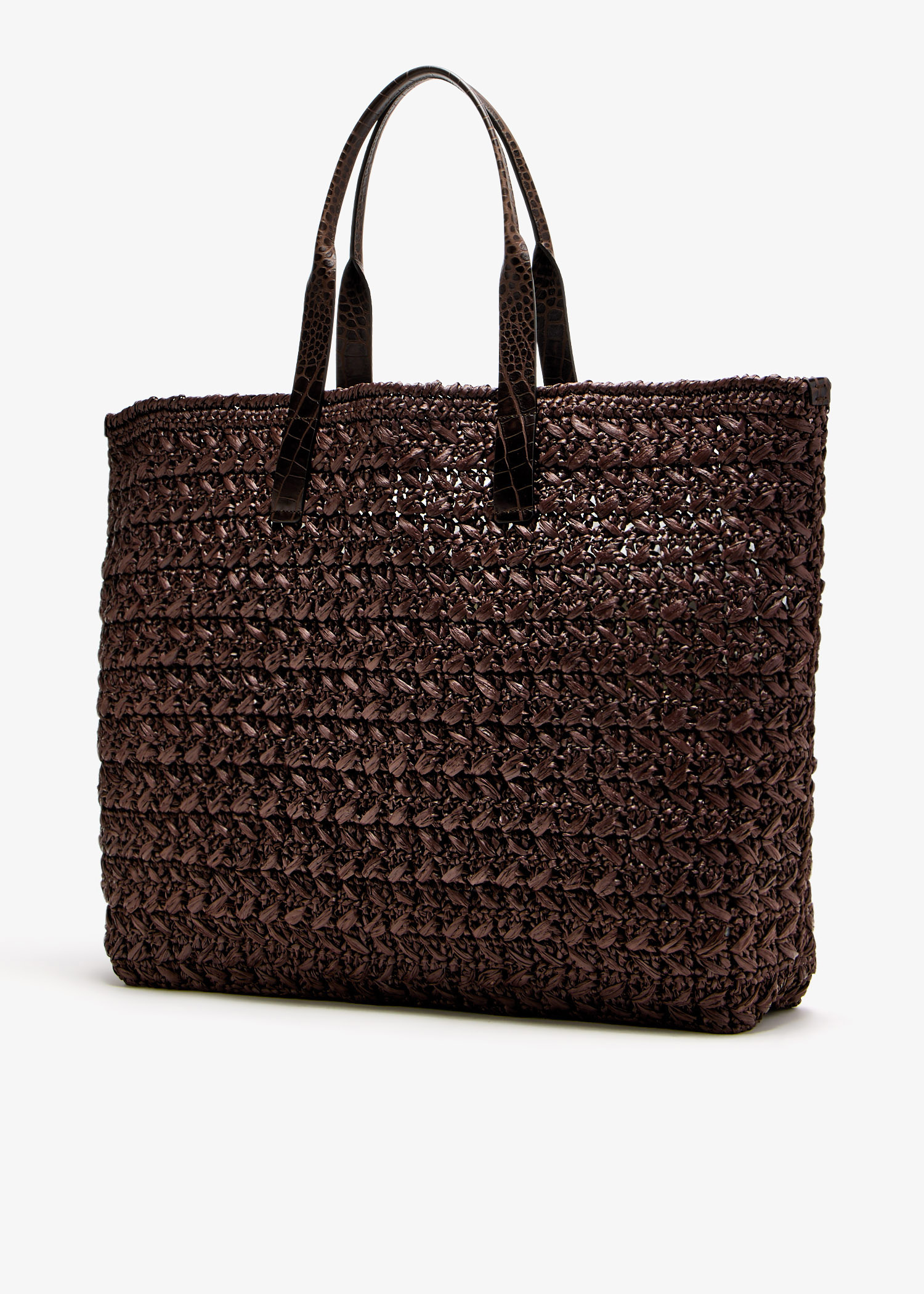 激レア　60万　DOLCE&GABBANA　編み込みレザー Dolce&Gabbana Raffia crochet shopper for Men - Brown in USA